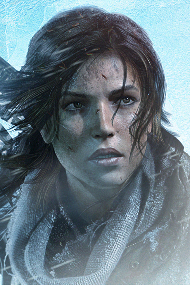 Picture Rise of the Tomb Raider Lara Croft Beautiful Face 640x960