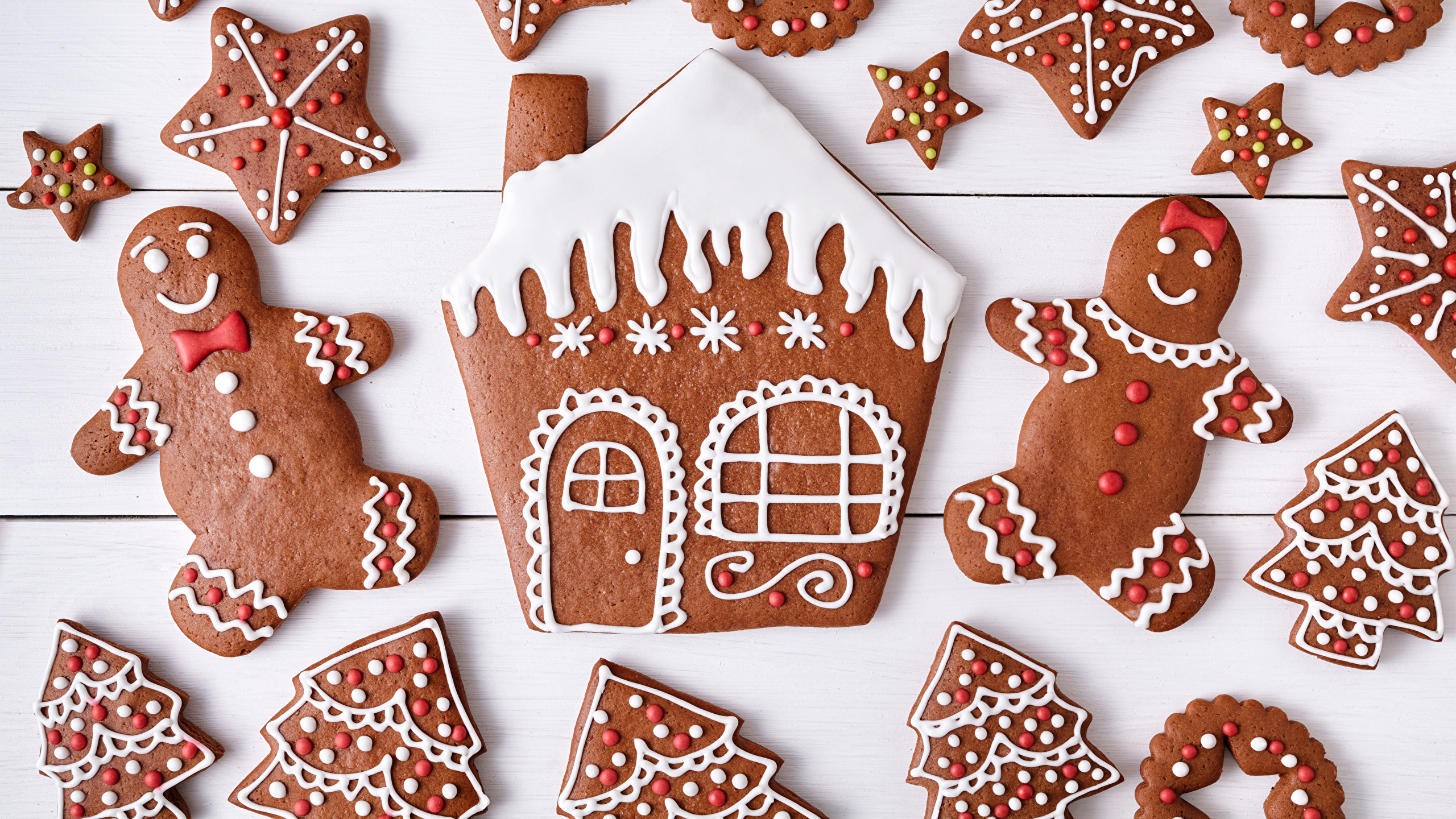 Image New Year Little Stars Food Cookies Building Design 2560x1440   Christmas Cookies Houses Wood Planks Design Star 555325 2560x1440 