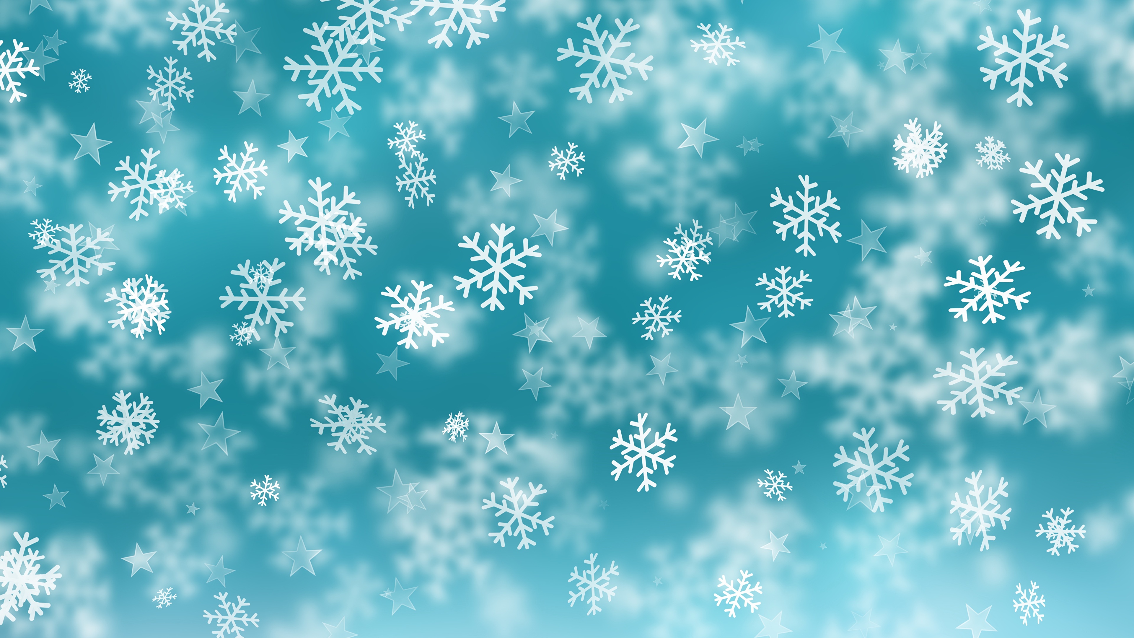 壁紙 3840x2160 テクスチャー 新年 雪の結晶 ダウンロード 写真