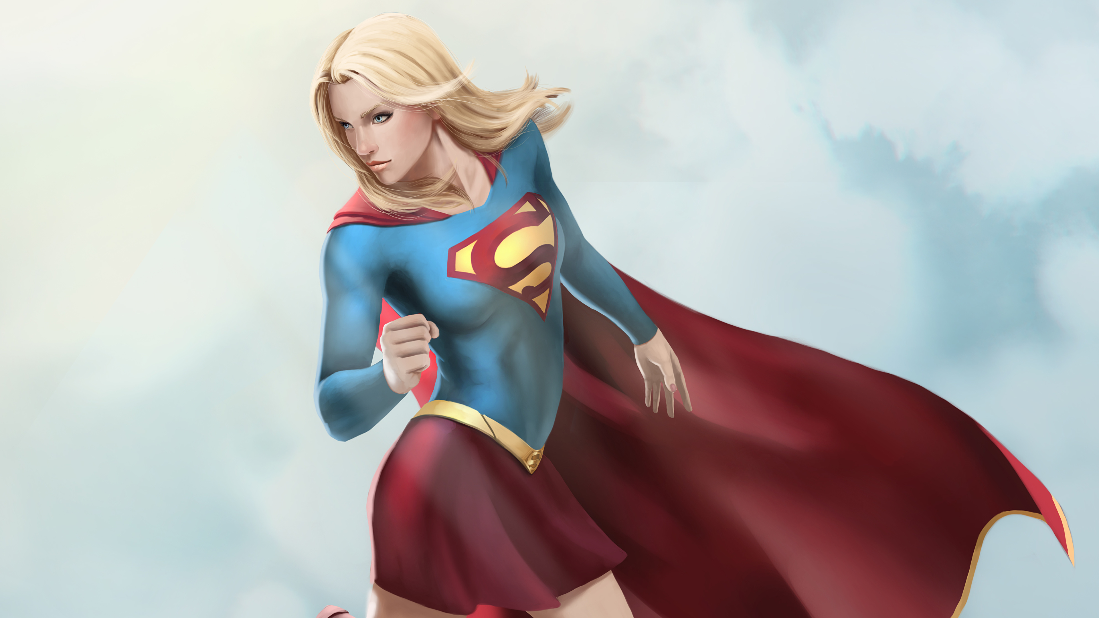 Image Blonde Girl Supergirl Hero Kara Zor El Fantasy Young 3840x2160 