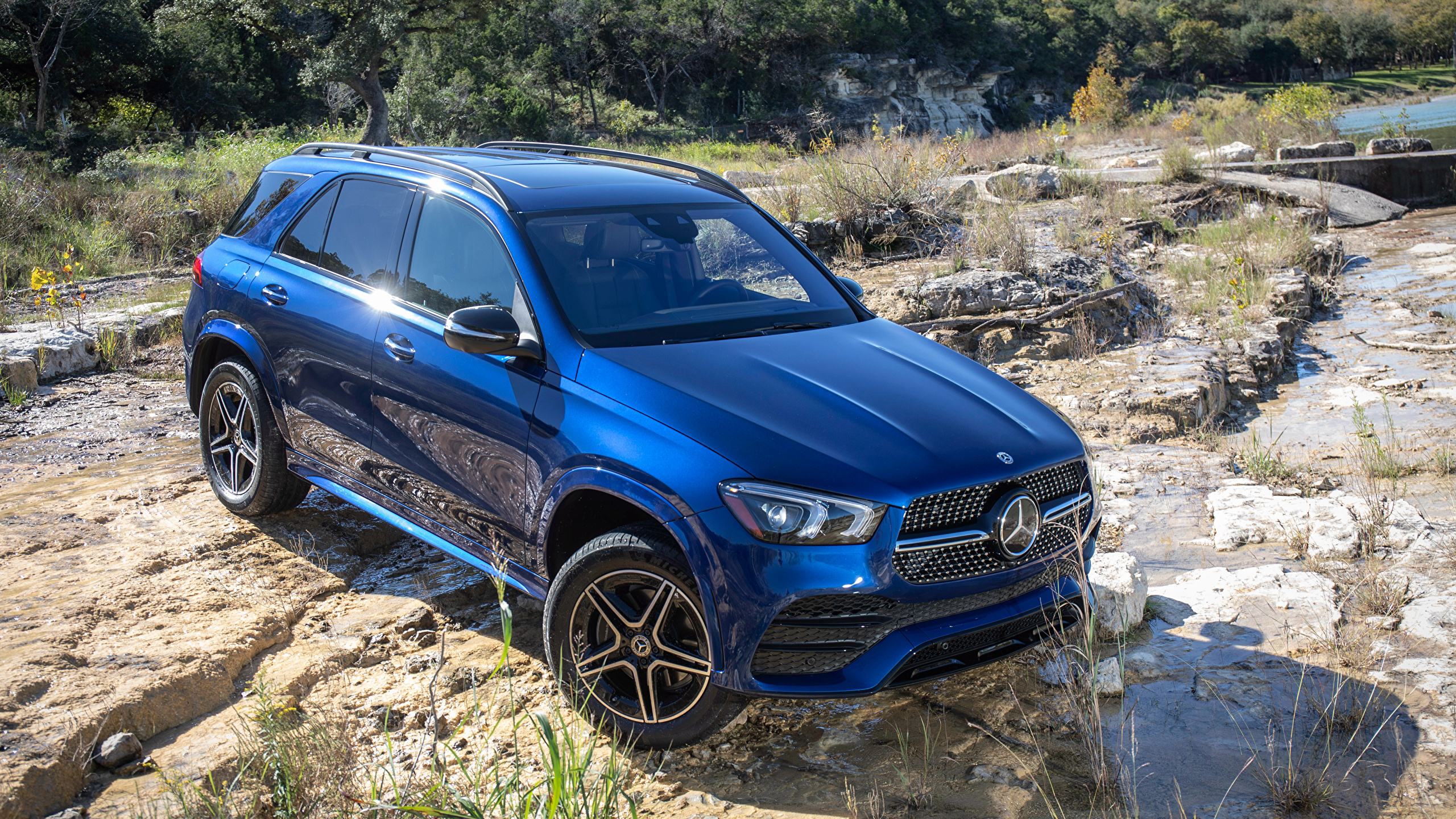 Images Mercedes Benz 2019 Gle 350 4matic Amg Line Blue 2560x1440