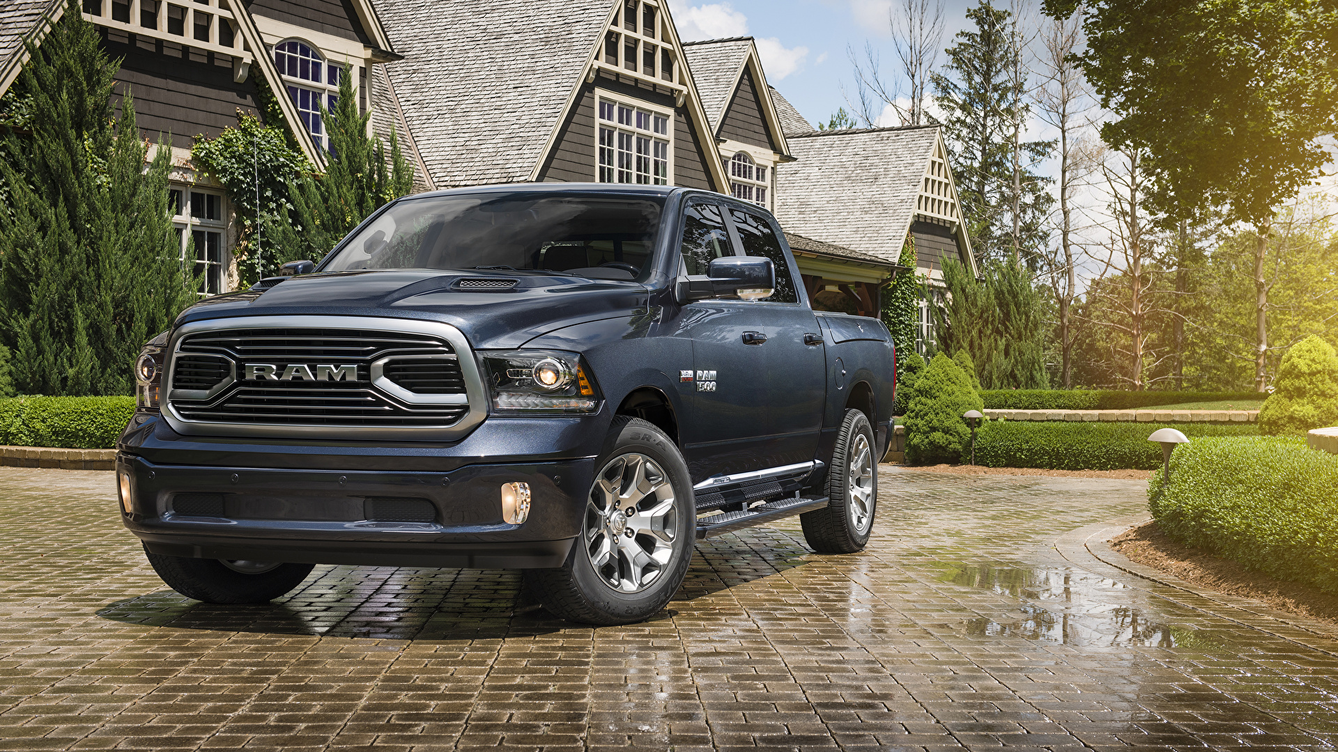 Desktop Wallpapers Dodge 2018 Ram 1500 Limited Tungsten 1920x1080