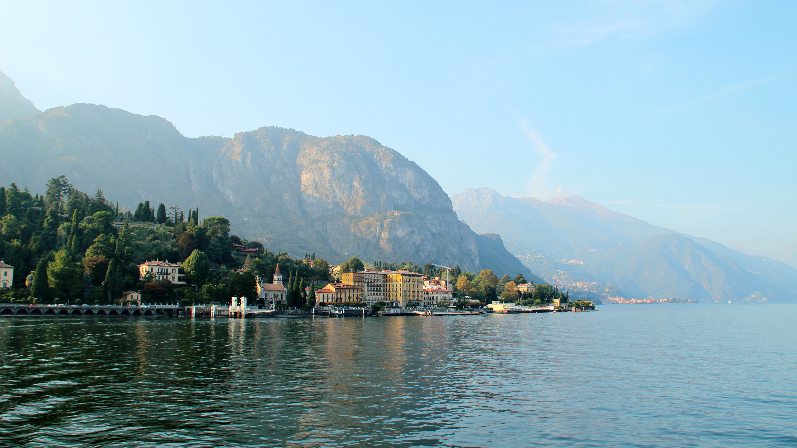 Picture Italy Lombardia Griante mountain Lake Berth Cities 2560x1440