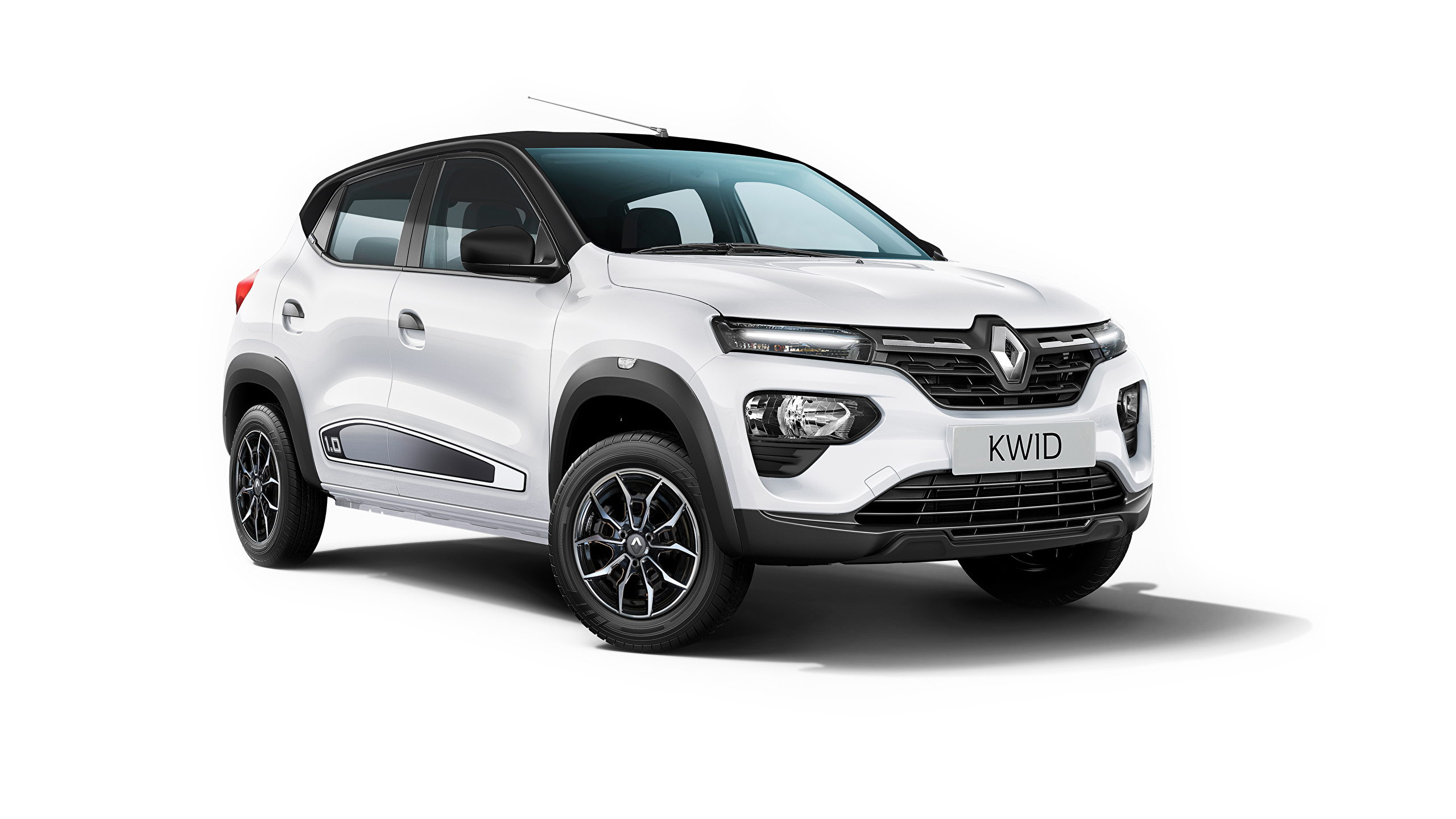 壁紙 2560x1440 ルノー Kwid Ultra Za Spec クロスオーバー 白 メタリック塗 自動車 ダウンロード 写真