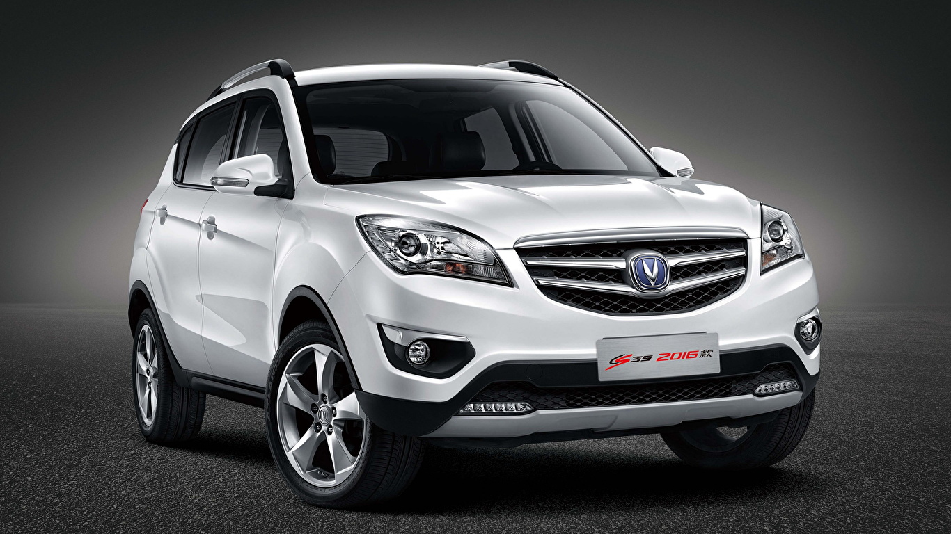 Фото китайский Changan CS35 белые машина 1366x768