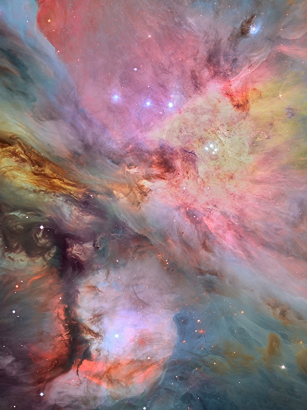 Afbeelding Nevels en gaswolken Orion Nebula Messier 42, M42 Ruimte 600x800 voor Mobiele telefoon
