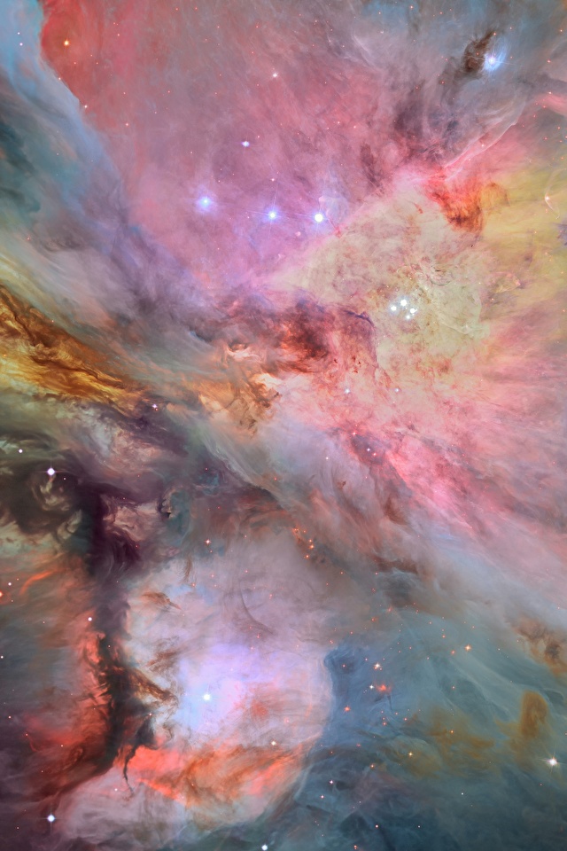 Afbeelding Nevels en gaswolken Orion Nebula Messier 42, M42 Ruimte 640x960 voor Mobiele telefoon