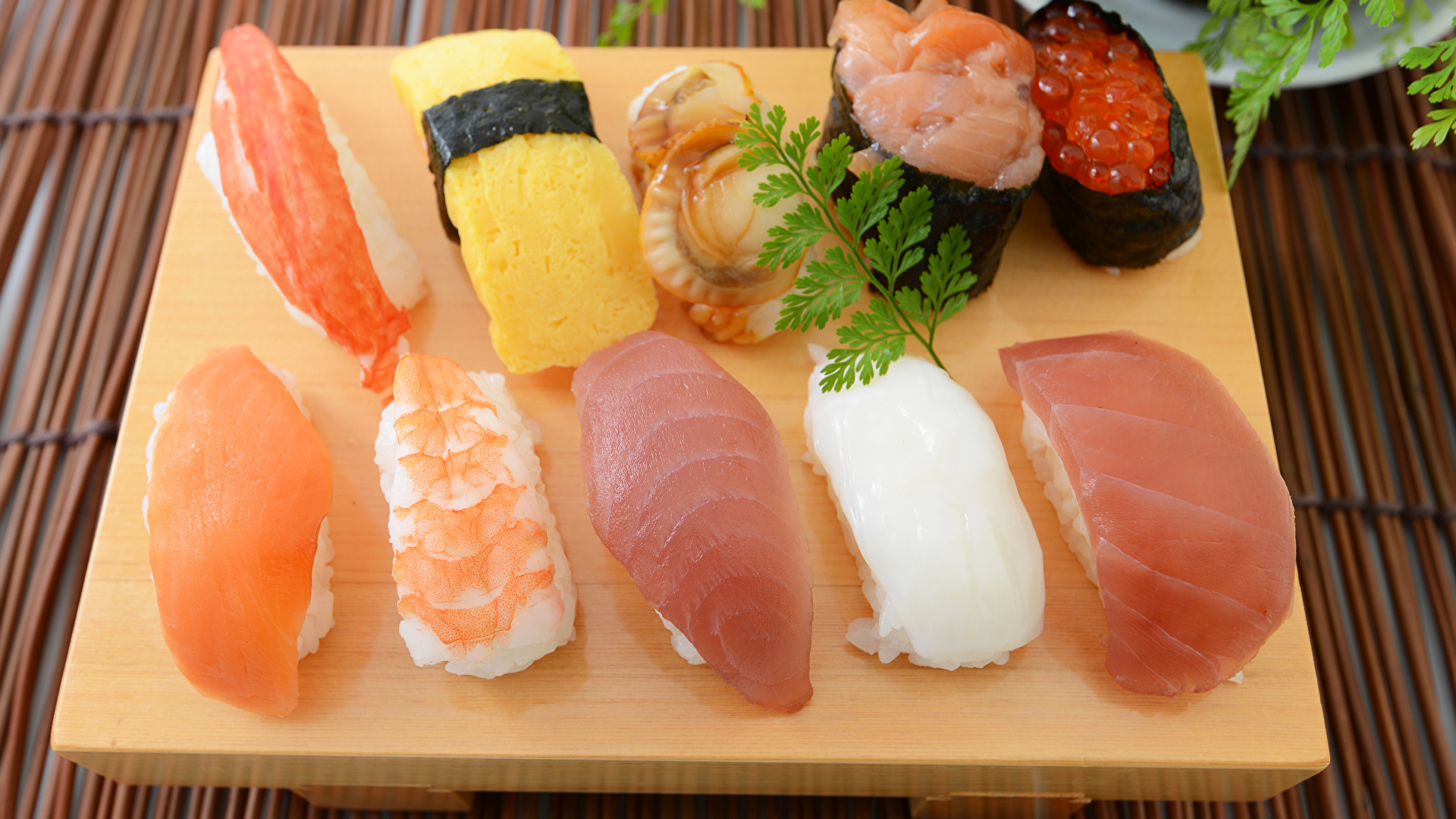 壁紙 19x1080 魚介類 寿司 魚料理 食品 ダウンロード 写真