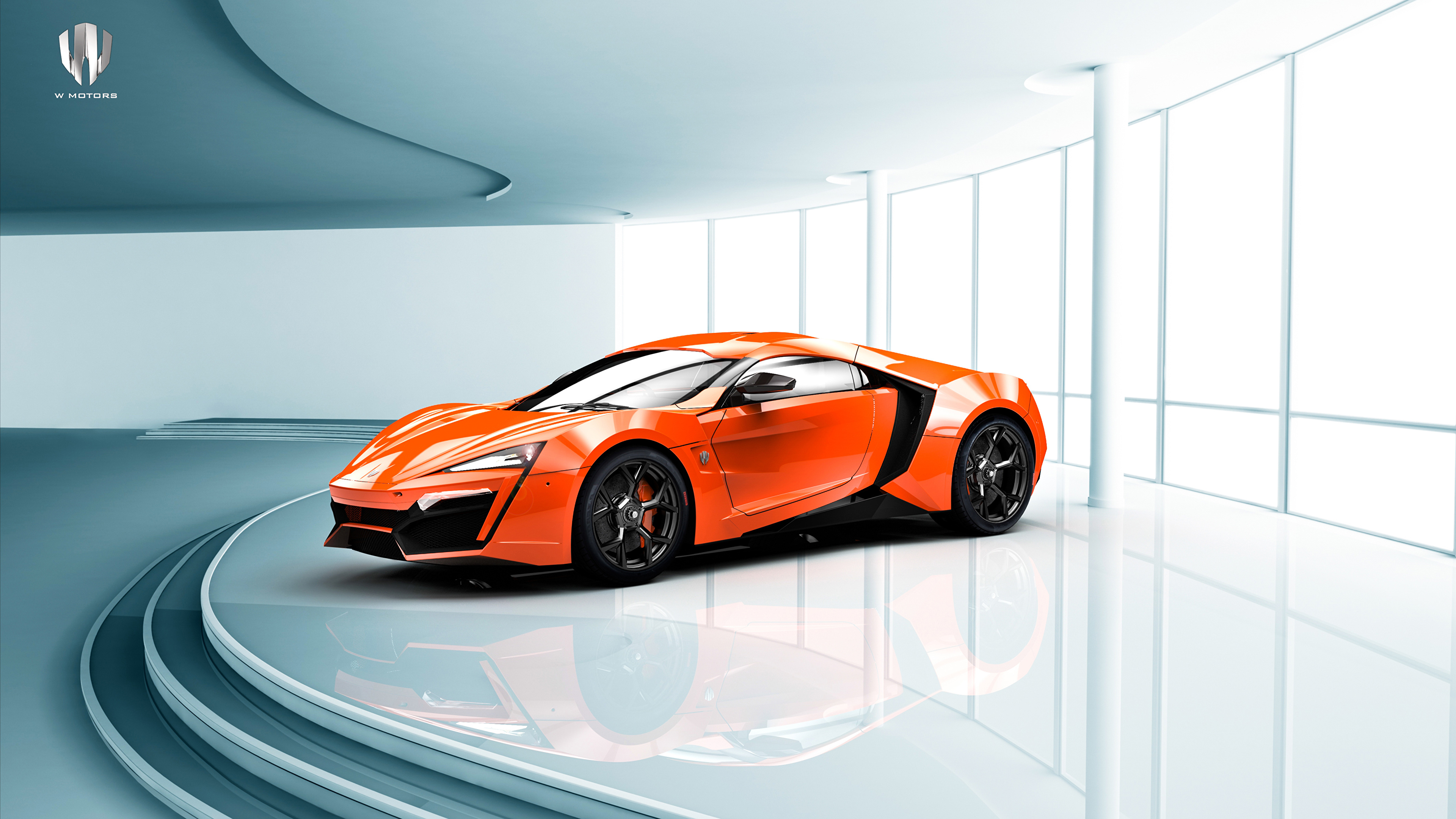 Фотография W-Motors Lykan HD HyperSport дорогая оранжевые 3840x2160