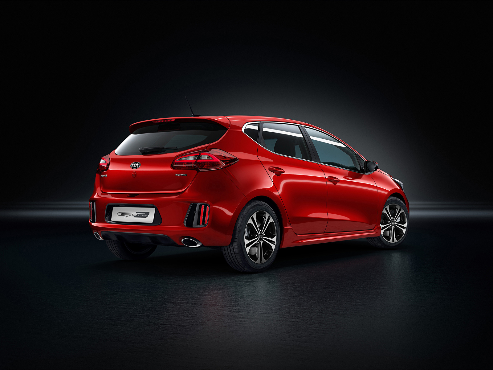 Фотография KIA 2015 Ceed GT Line Красный Металлик вид 1600x1200