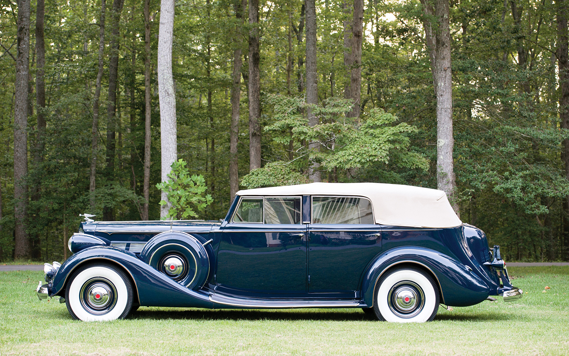 Фото 1937 Packard Super Eight Convertible Sedan Седан 1920x1200