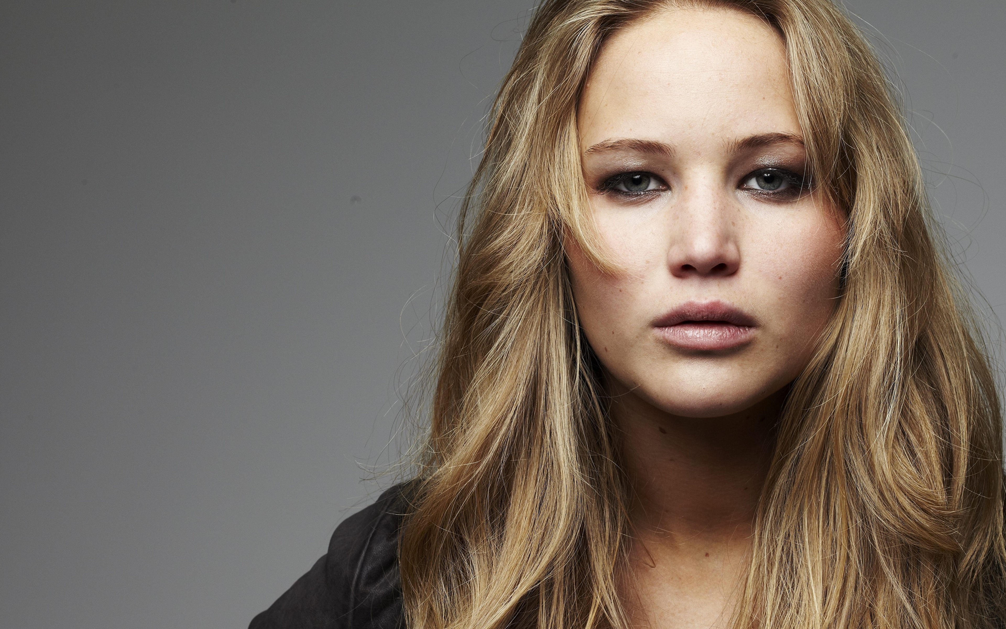 Image Jennifer Lawrence Dark Blonde Hair Face Young Woman 3840x2400