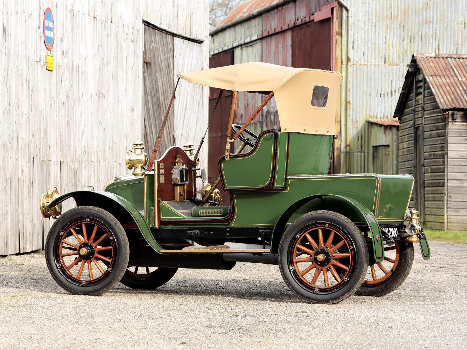 Фотография Рено 1910 Renault Type AX 8 CV 2 places Зеленый 1600x1200