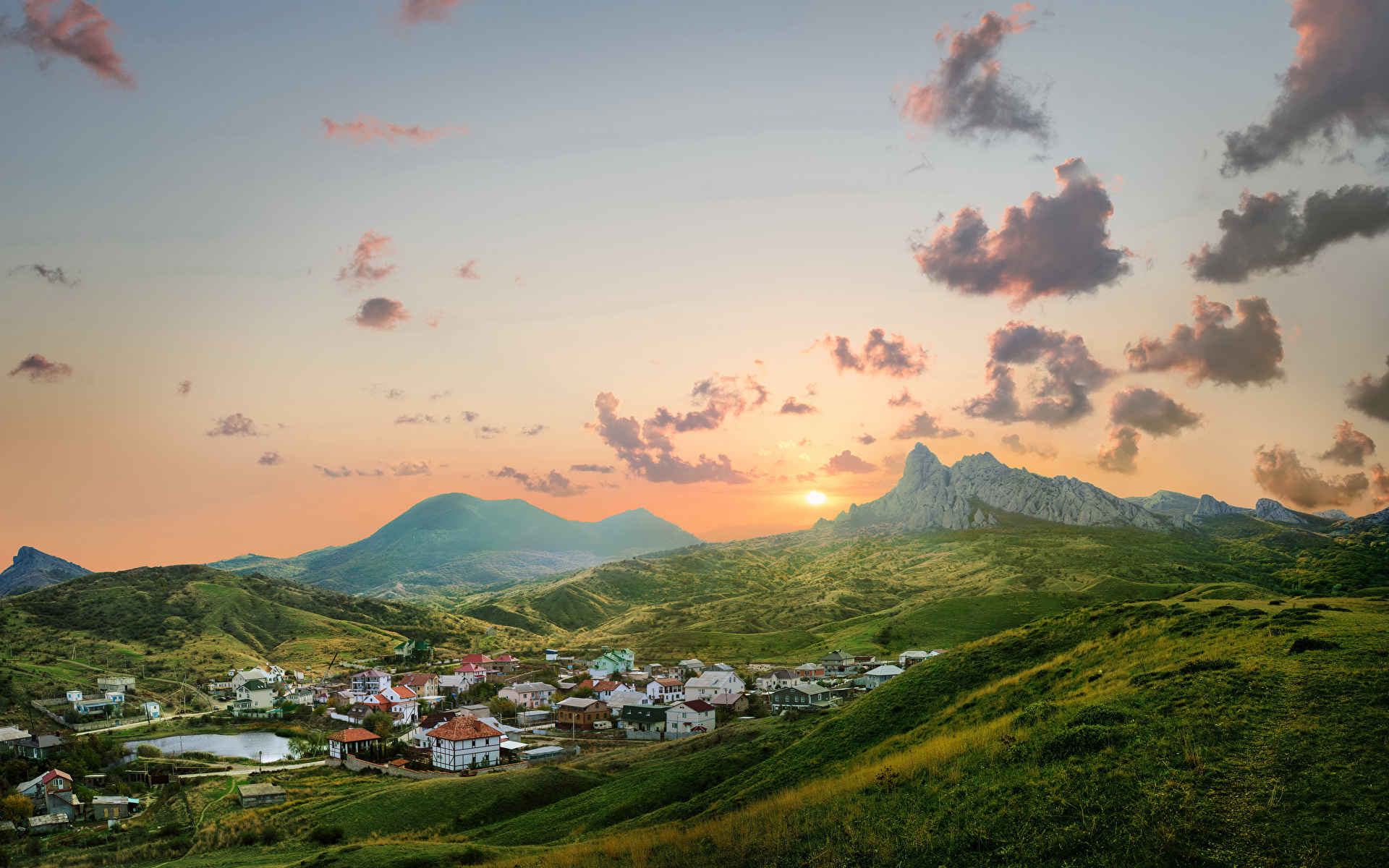 Fondos de Pantalla 1920x1200 Rusia Fotografía De Paisaje Casa Montañas ...