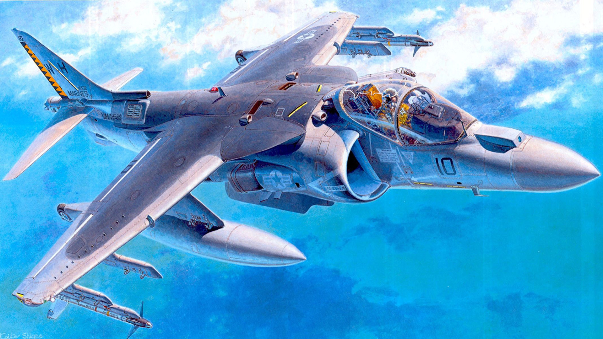 壁紙 19x1080 飛行機 戦闘機 Av 8b 航空 ダウンロード 写真