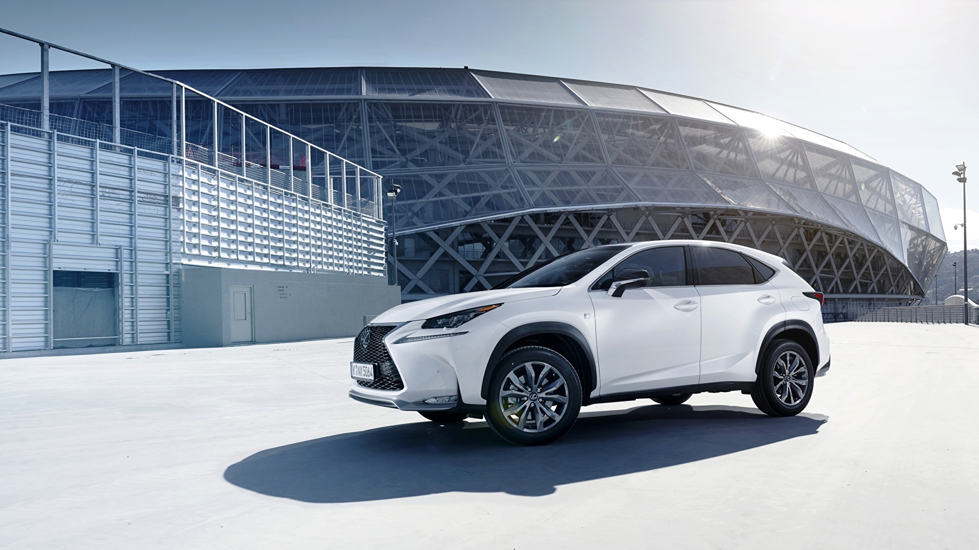 Картинки Lexus 2014 NX 200 F-Sport EU-spec белые авто 1920x1080