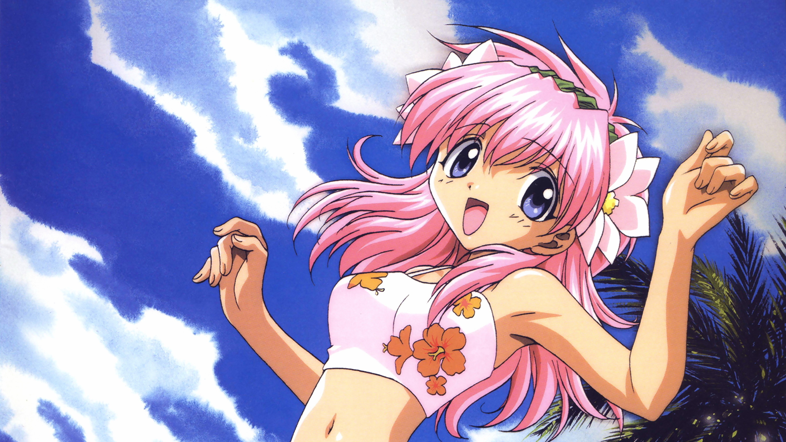 Desktop Wallpapers Galaxy Angel Anime Young Woman 2560x1440