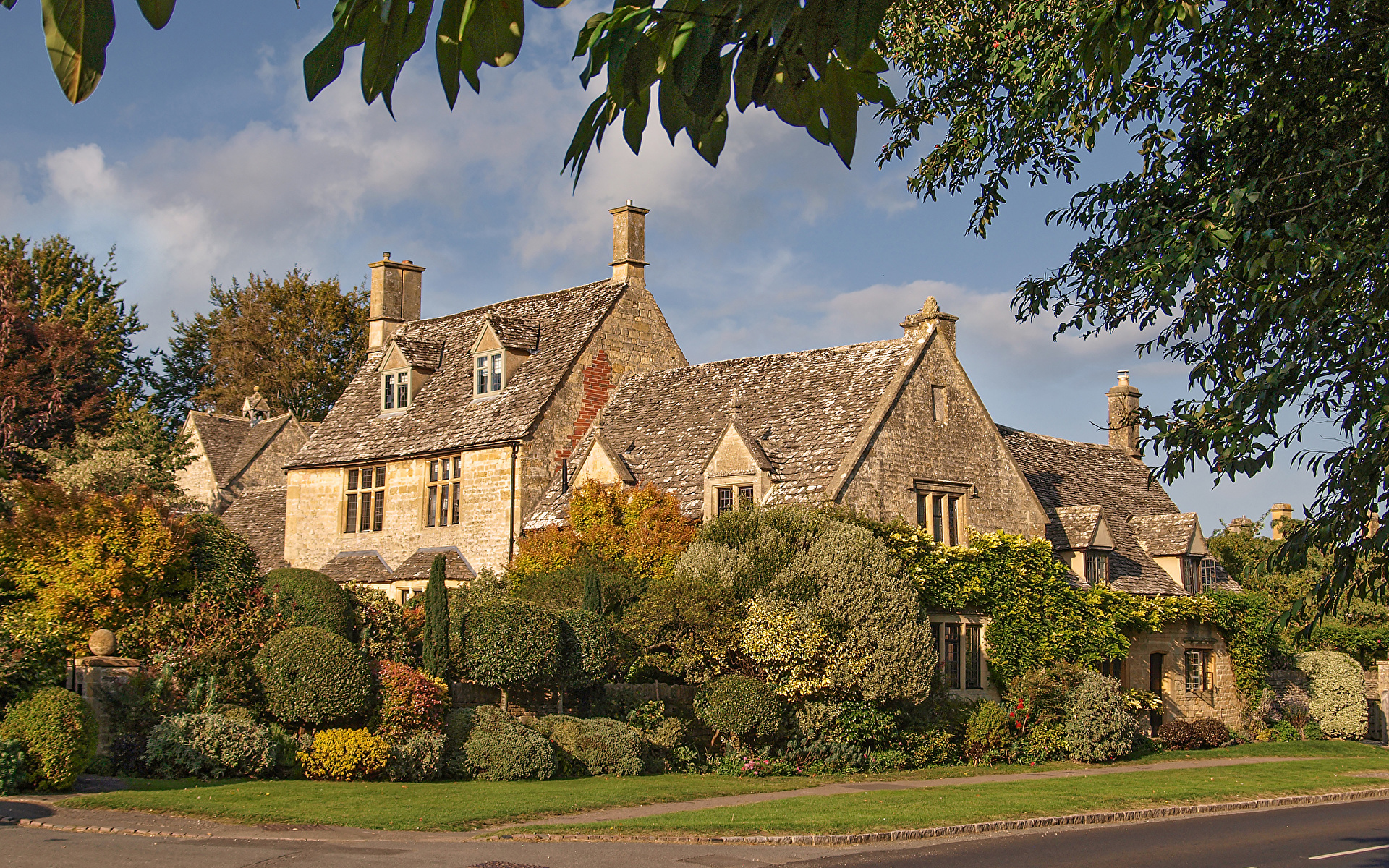 Картинки Англия Деревня Chipping Campden, Cotswold 1920x1200