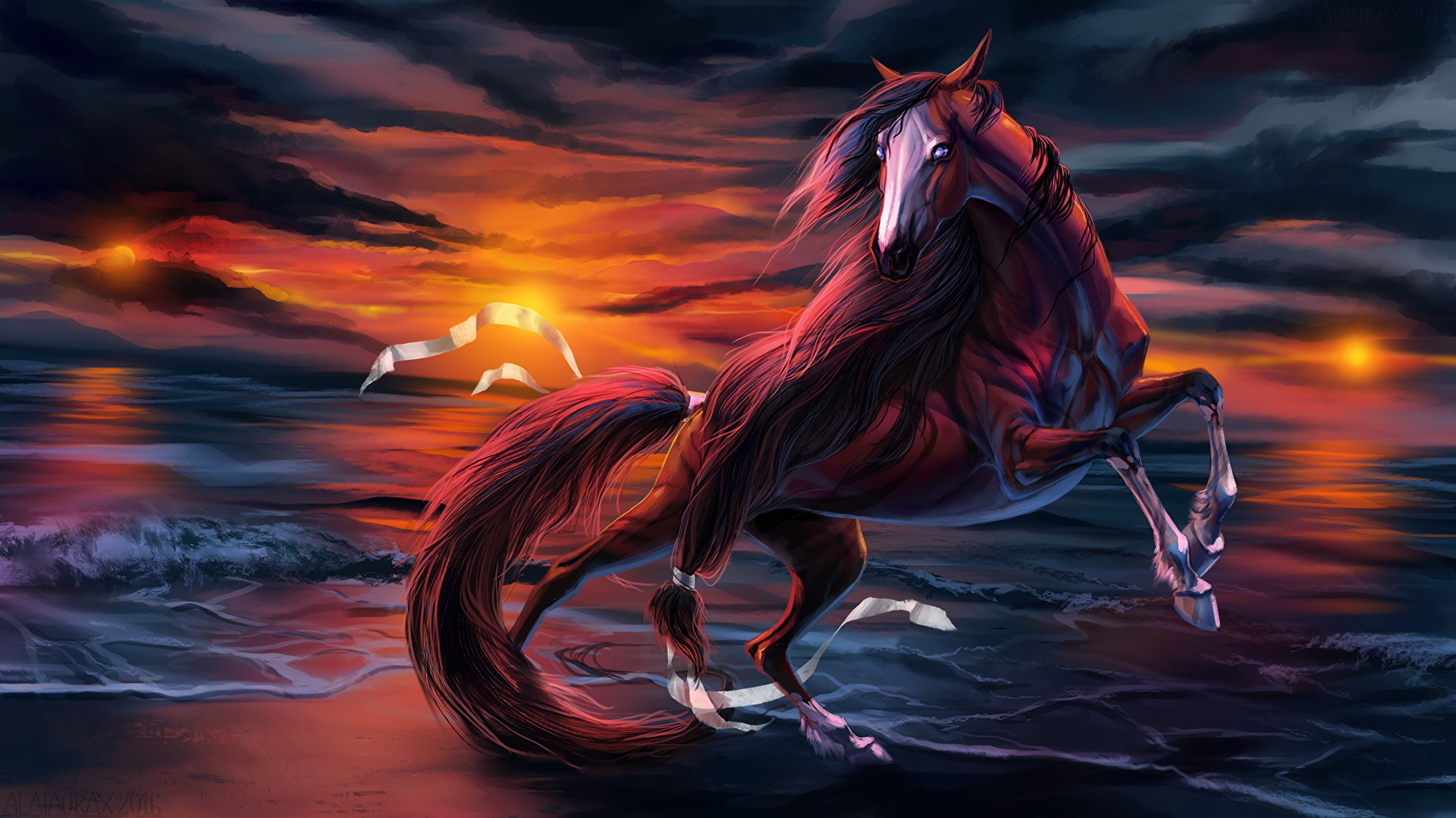 The Fantasy Horse In The Forest Background Mythical Creatures Picture  Background Image And Wallpaper for Free Download