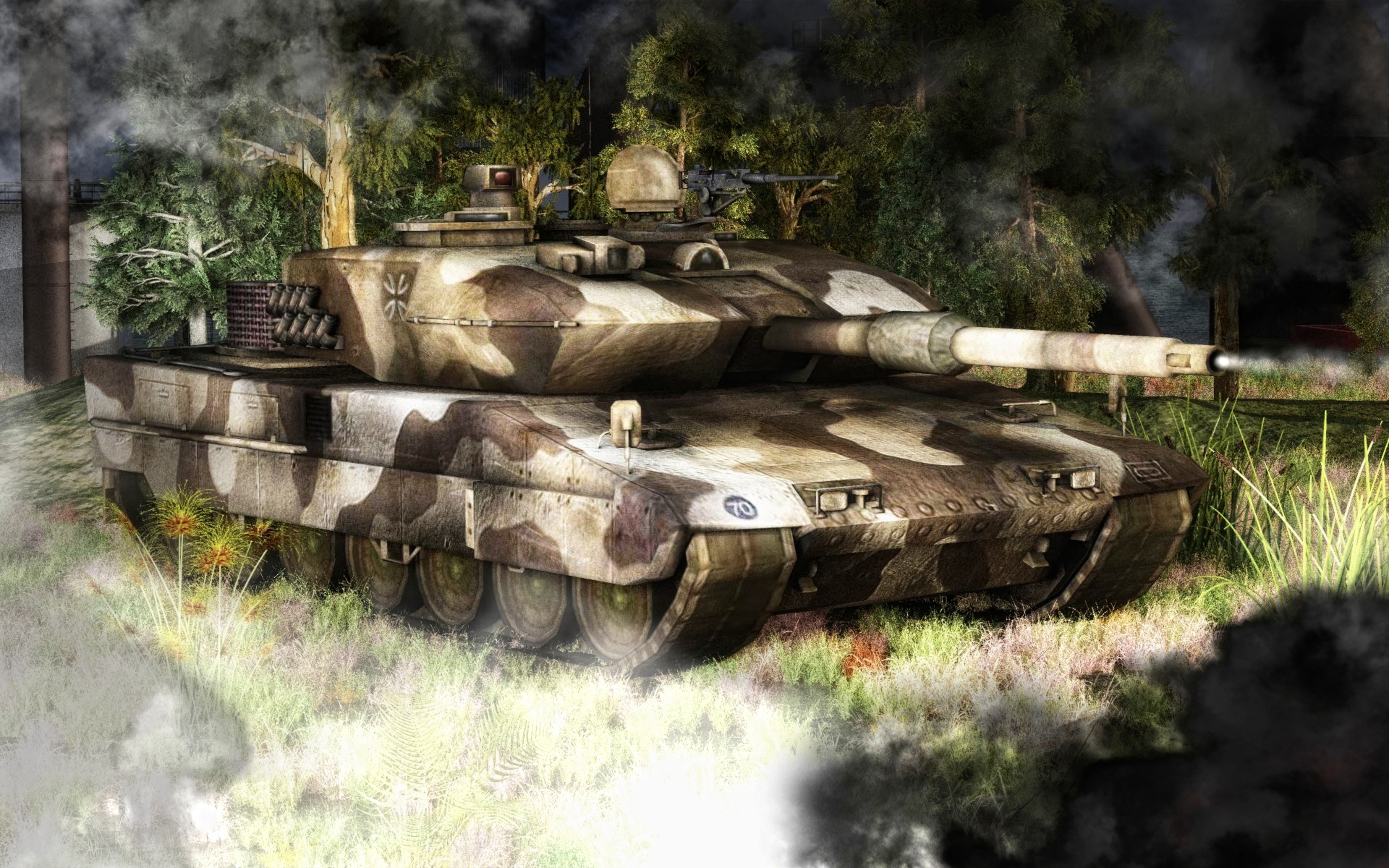 Images 3d Graphics Tanks Leopard 2 Army Painting Art 3840x2400