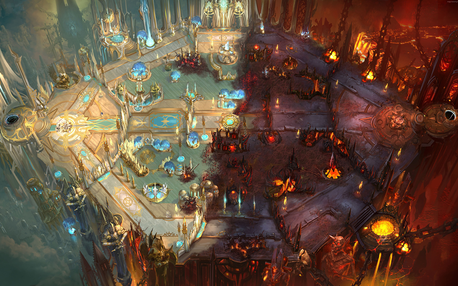 Фотографии Heroes of the Storm map Фантастика Игры 1920x1200