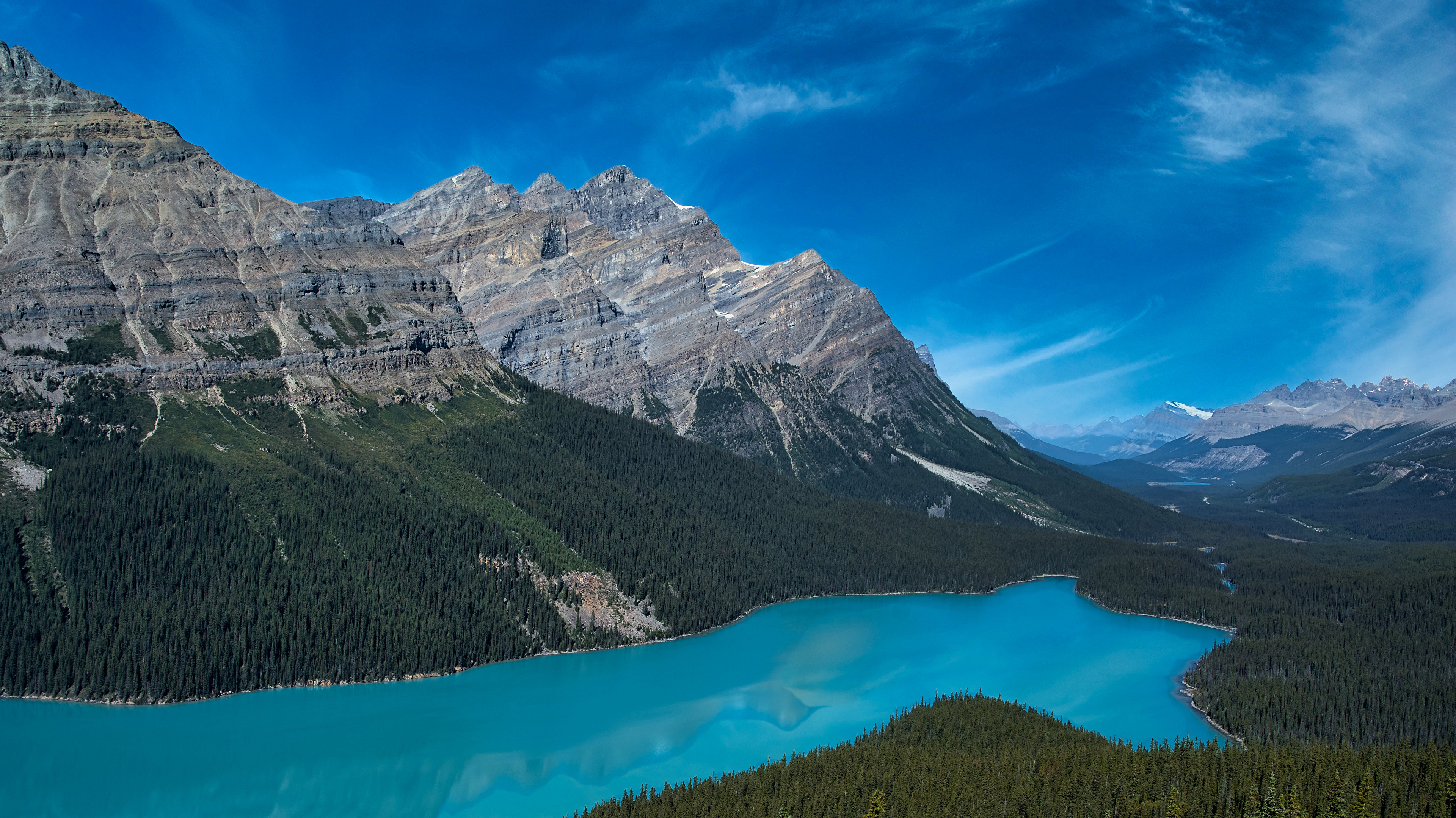 Desktop Hintergrundbilder Banff Kanada Peyto Lake Alberta 3840x2160