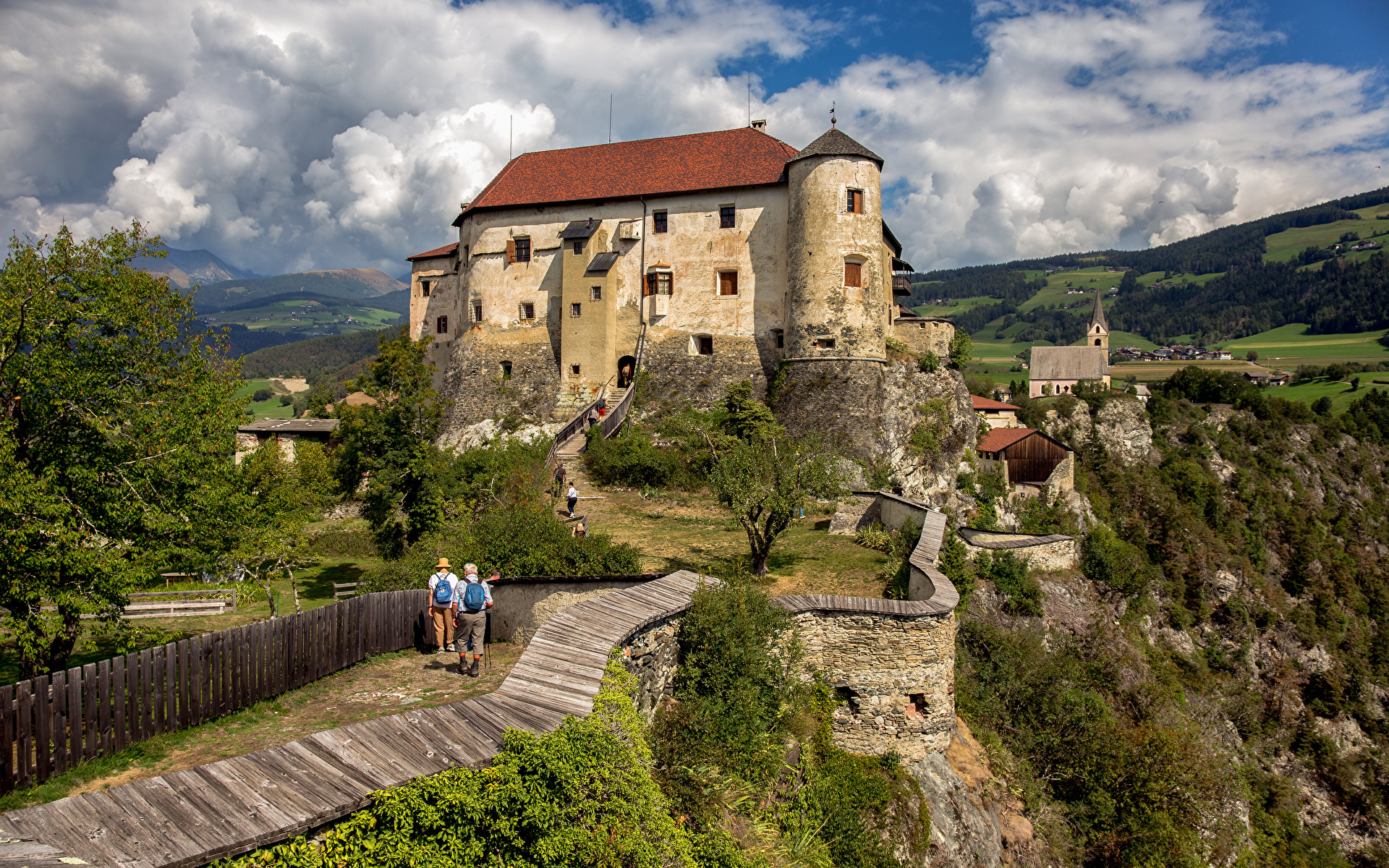 Images Italy museums Rodengo Castle Castles mountain 1920x1200