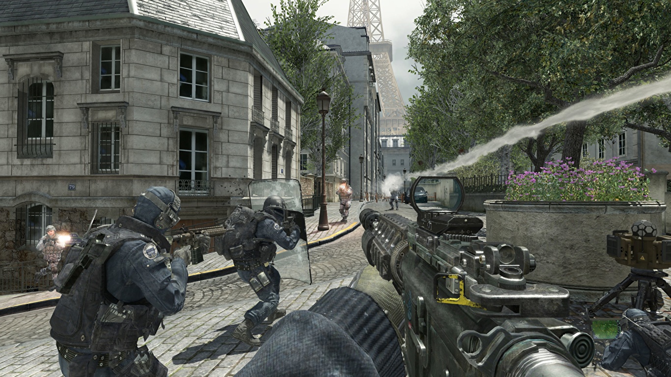 Wallpaper Call of Duty Call of Duty 4: Modern Warfare Games 1366x768