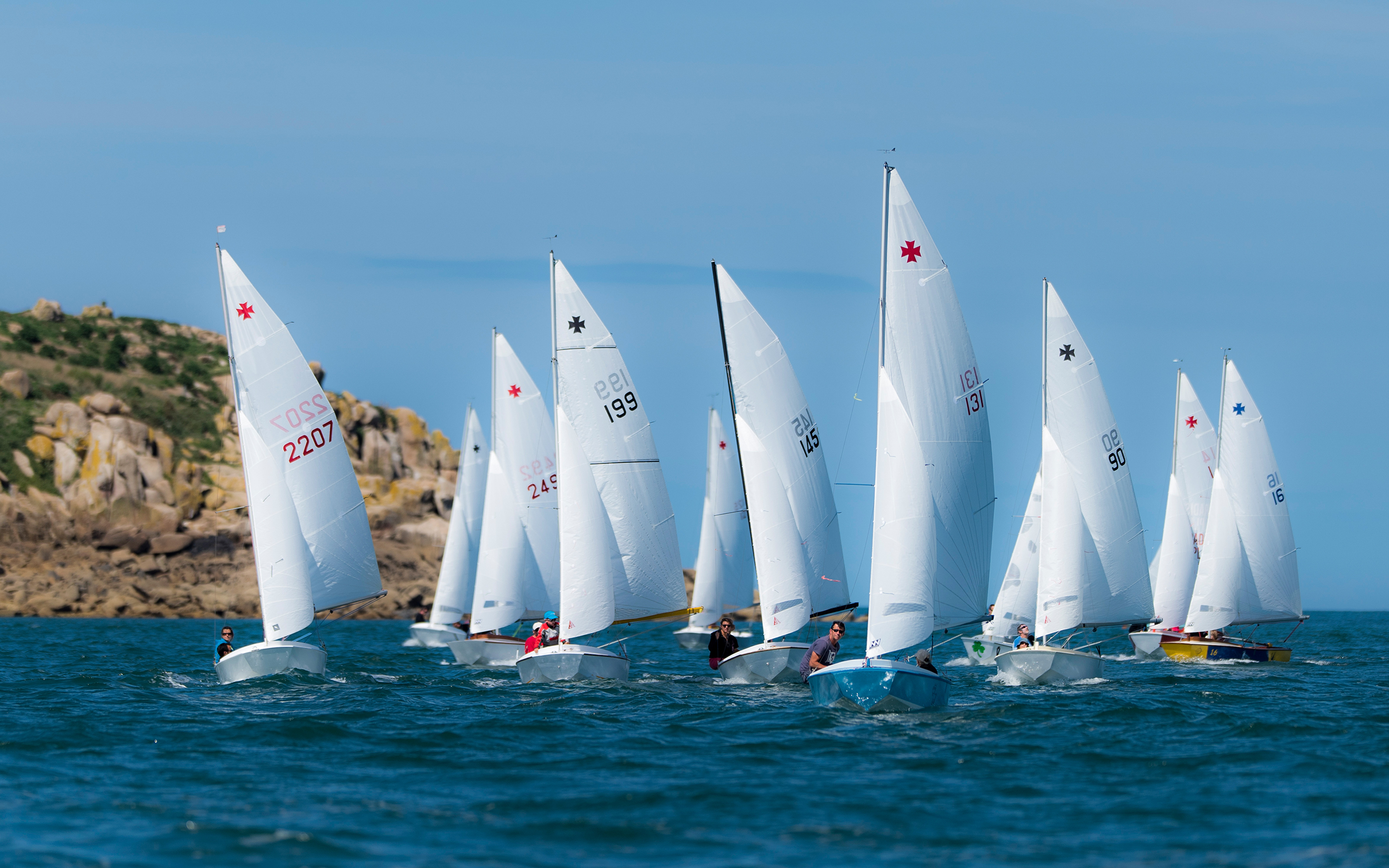 壁紙 3840x2400 セーリング ボート 海 Regatta スポーツ ダウンロード 写真