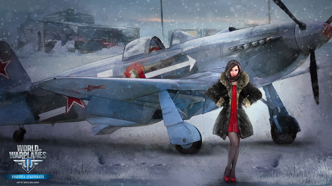 Обои для рабочего стола World of Warplanes Nikita Bolyakov 1366x768