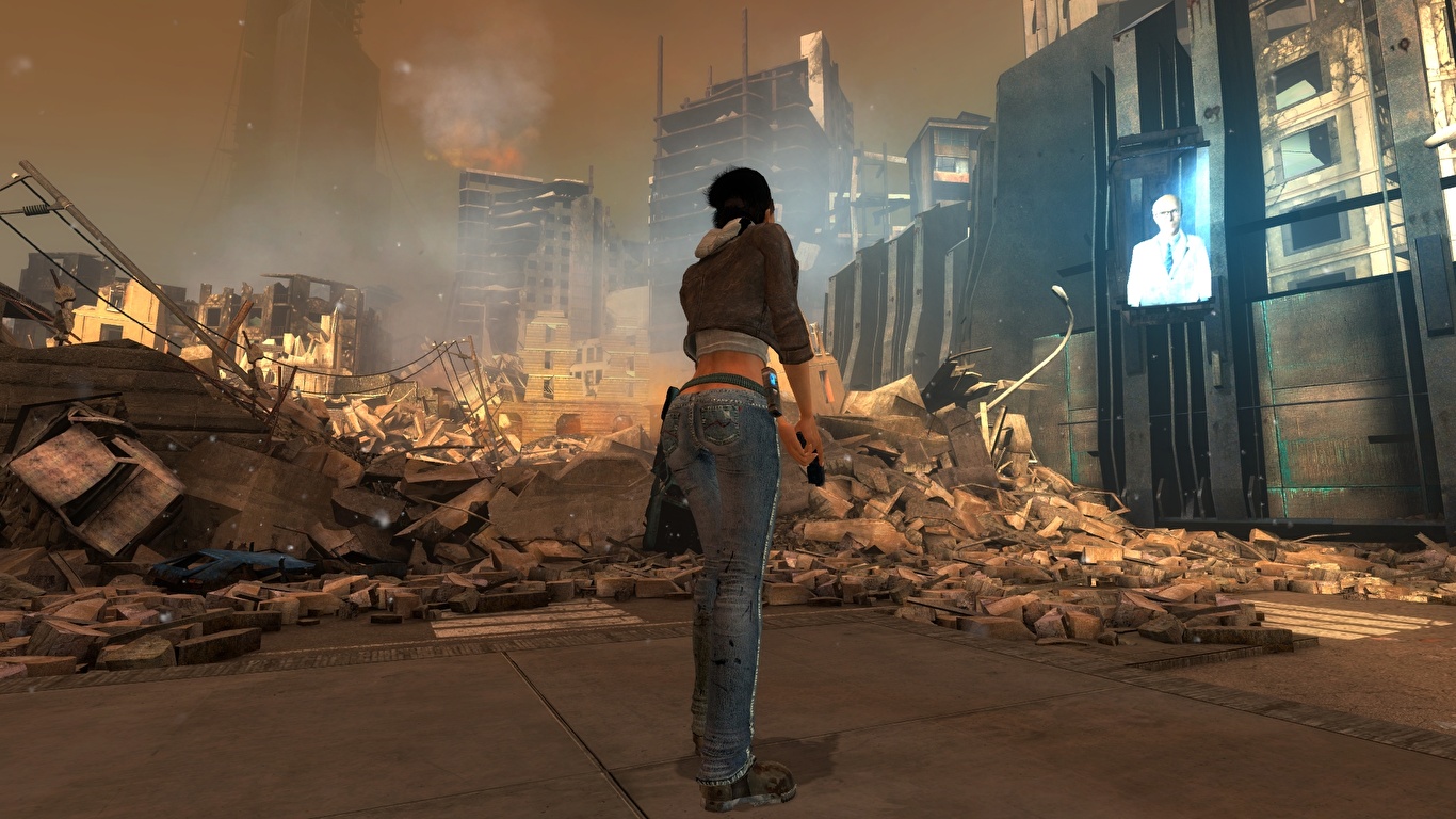 Фото Half-Life Half Life 2. Episode One City 17 Alyx Vance 1366x768