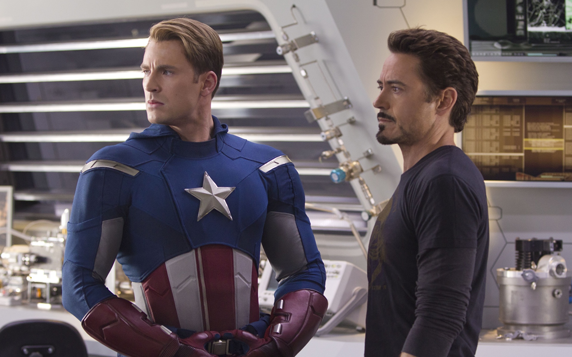 Afbeeldingen The Avengers (2012) Chris Evans Robert Downey Jr Captain America superheld film 1920x1200 Films