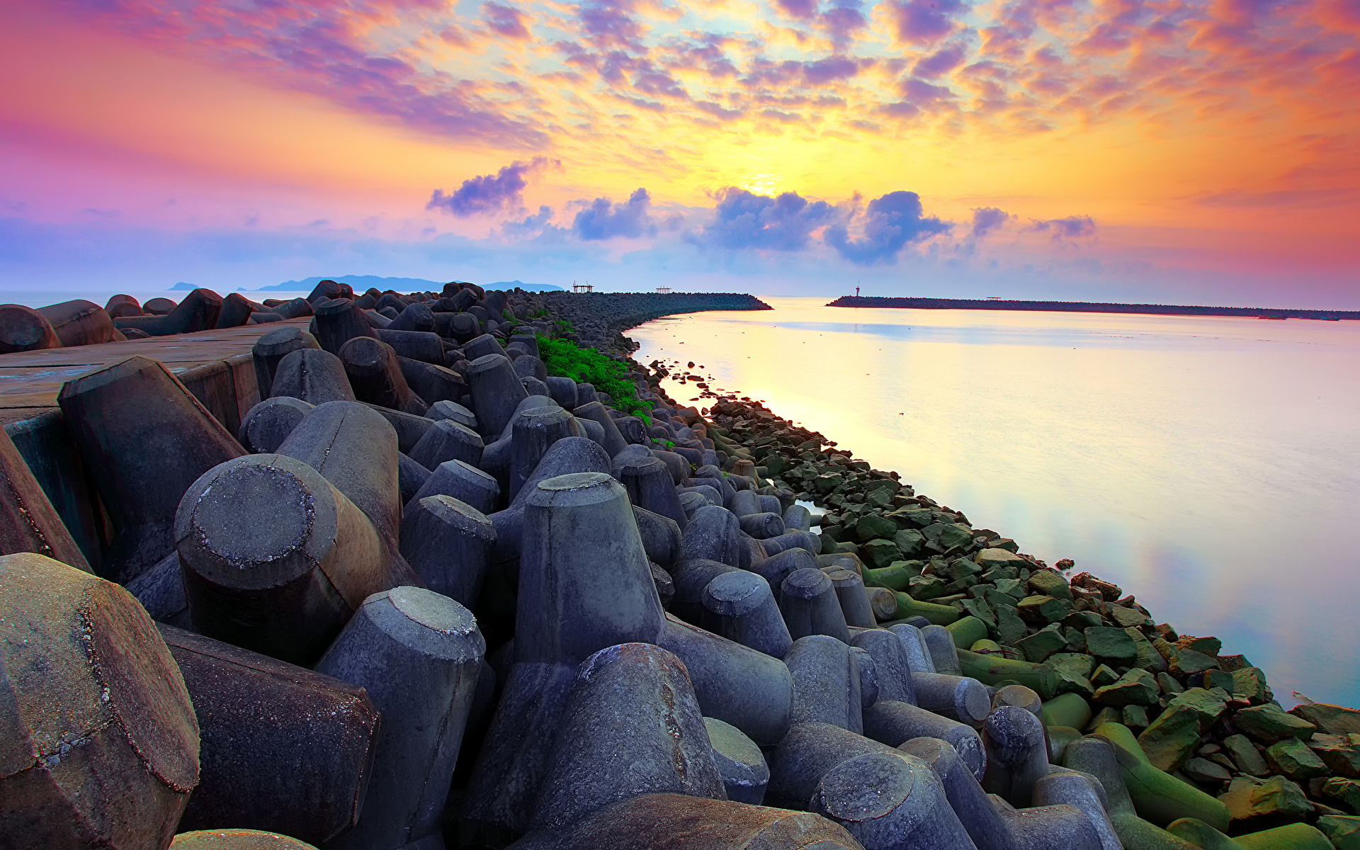 Fondos De Pantalla 1920x1200 Mar Cielo Piedras Amaneceres Y Atardeceres