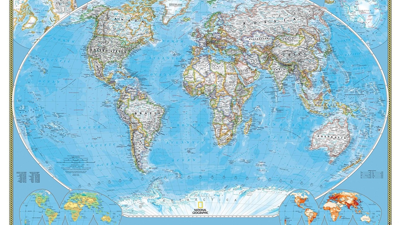 Desktop Wallpapers Map Geography 1366x768