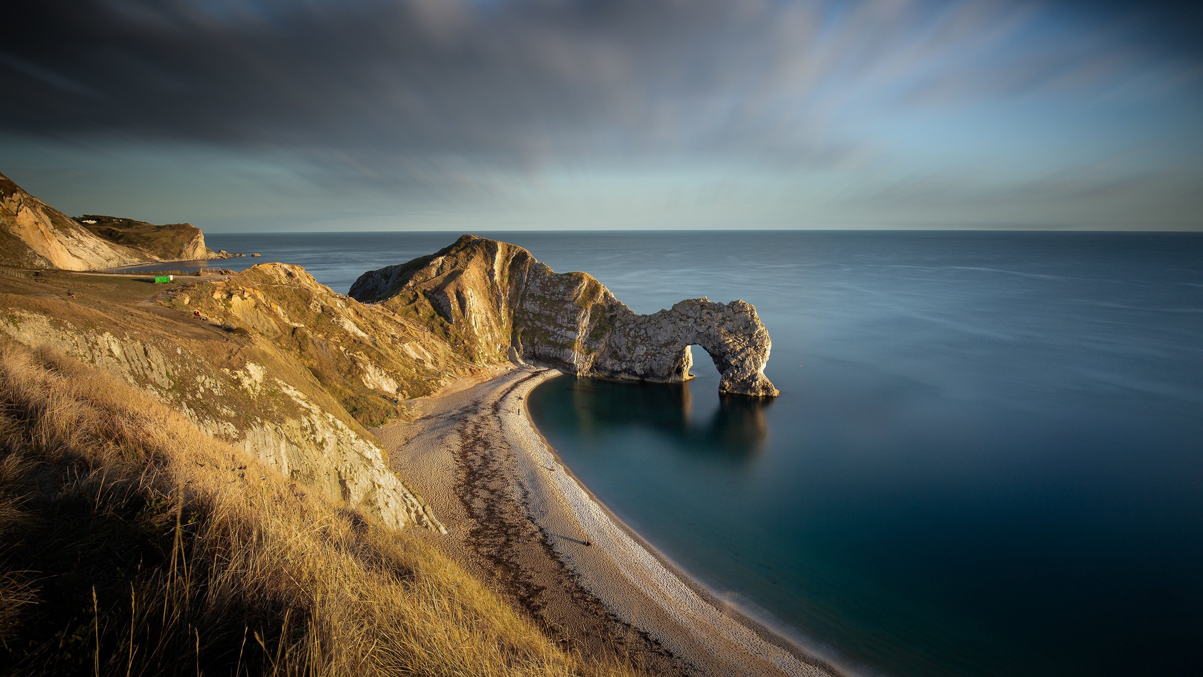 Durdle Door, Dorset, England., Coast, Ocean, View, Clouds, Arch, HD  wallpaper | Peakpx