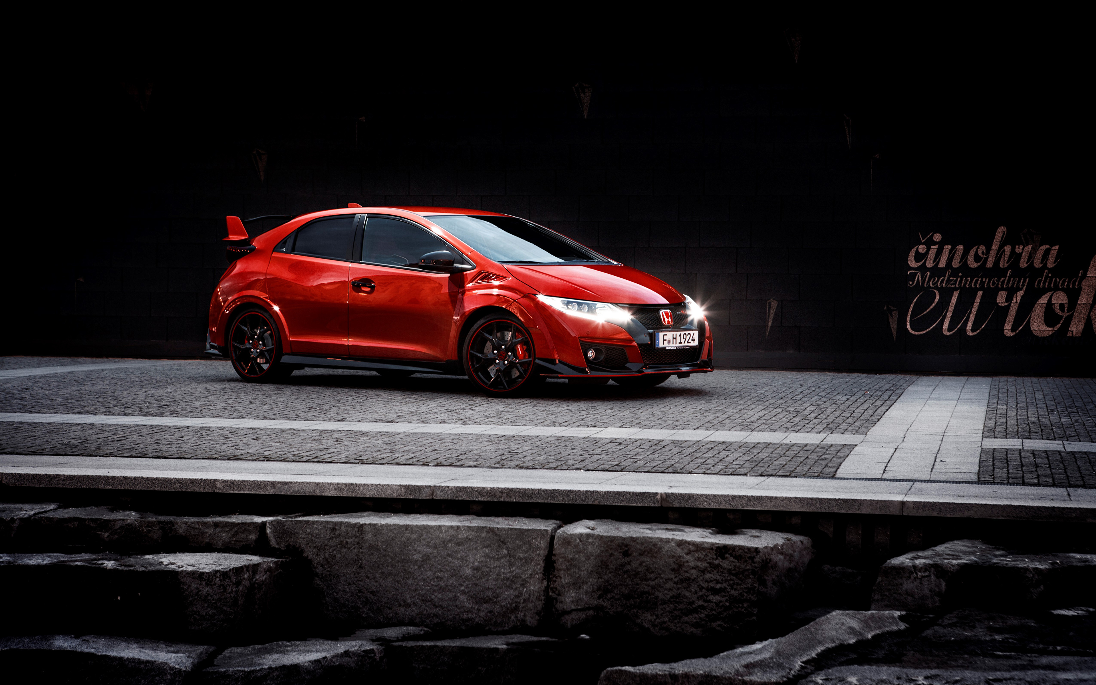 Images Honda 2015 Civic Type R Red Cars 3840x2400