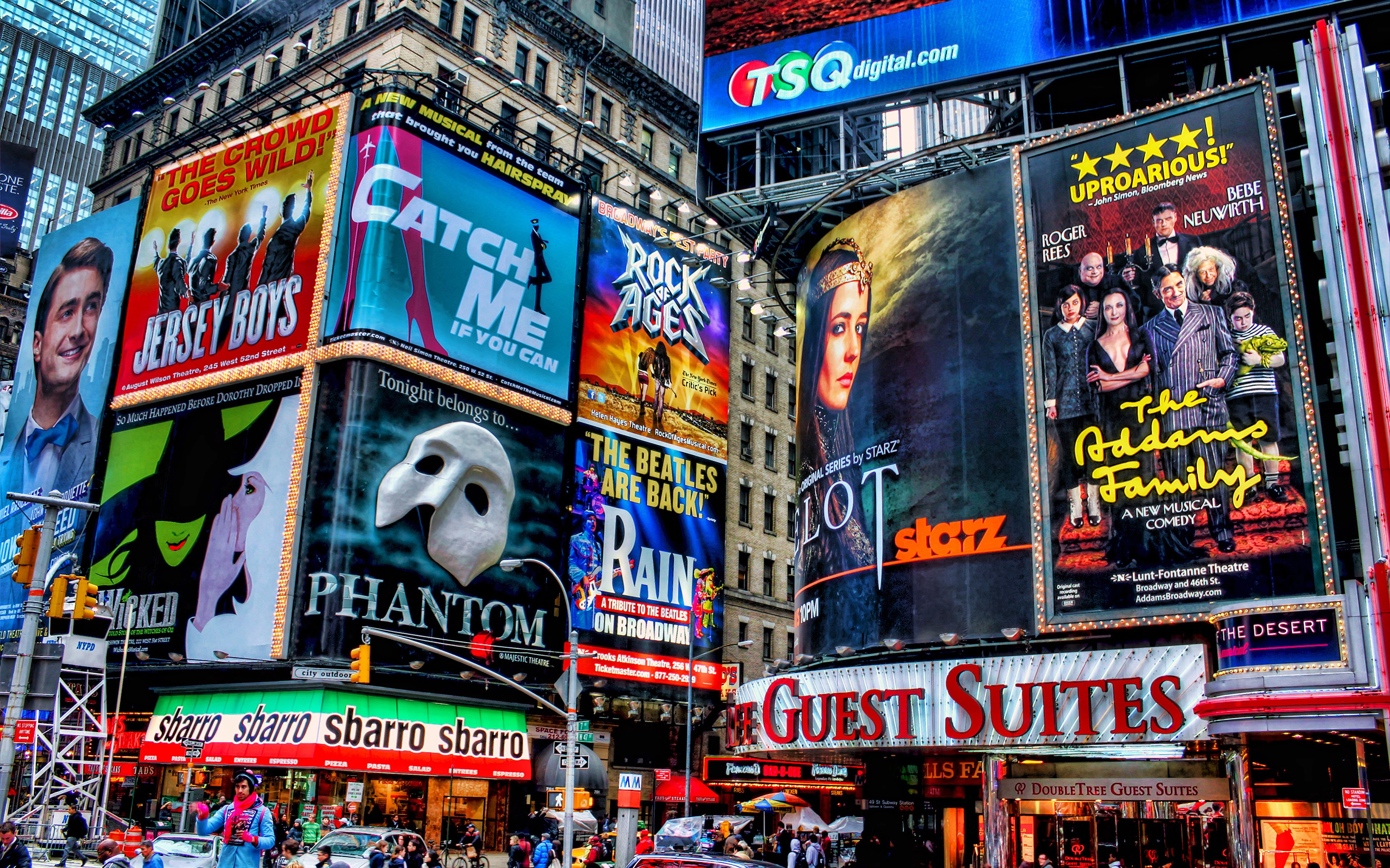 Images New York City USA Advertising Street Cities 3840x2400