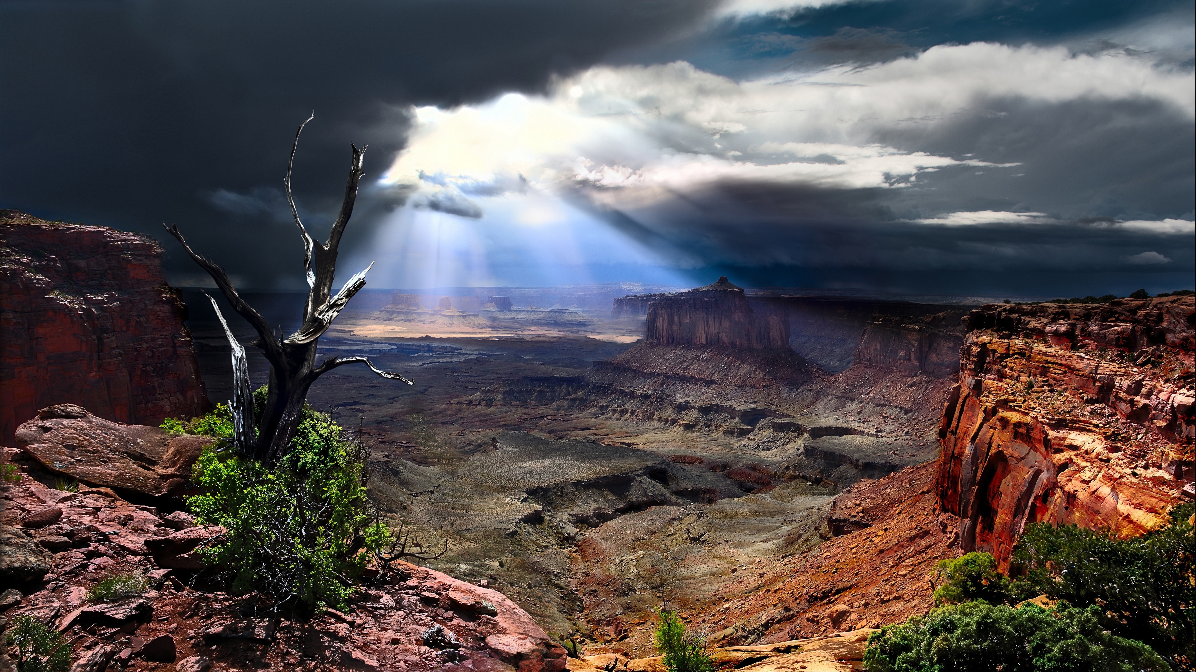 壁紙 3840x2160 公園 アメリカ合衆国 Canyonlands National Park Utah 峡谷 自然 ダウンロード 写真