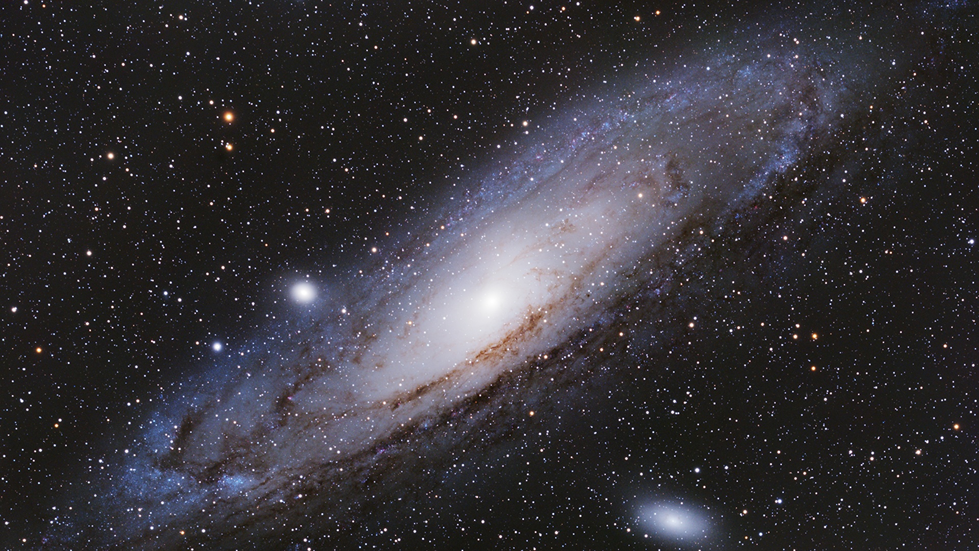 壁紙 19x1080 銀河 Andromeda Galaxy M31 宇宙空間 ダウンロード 写真