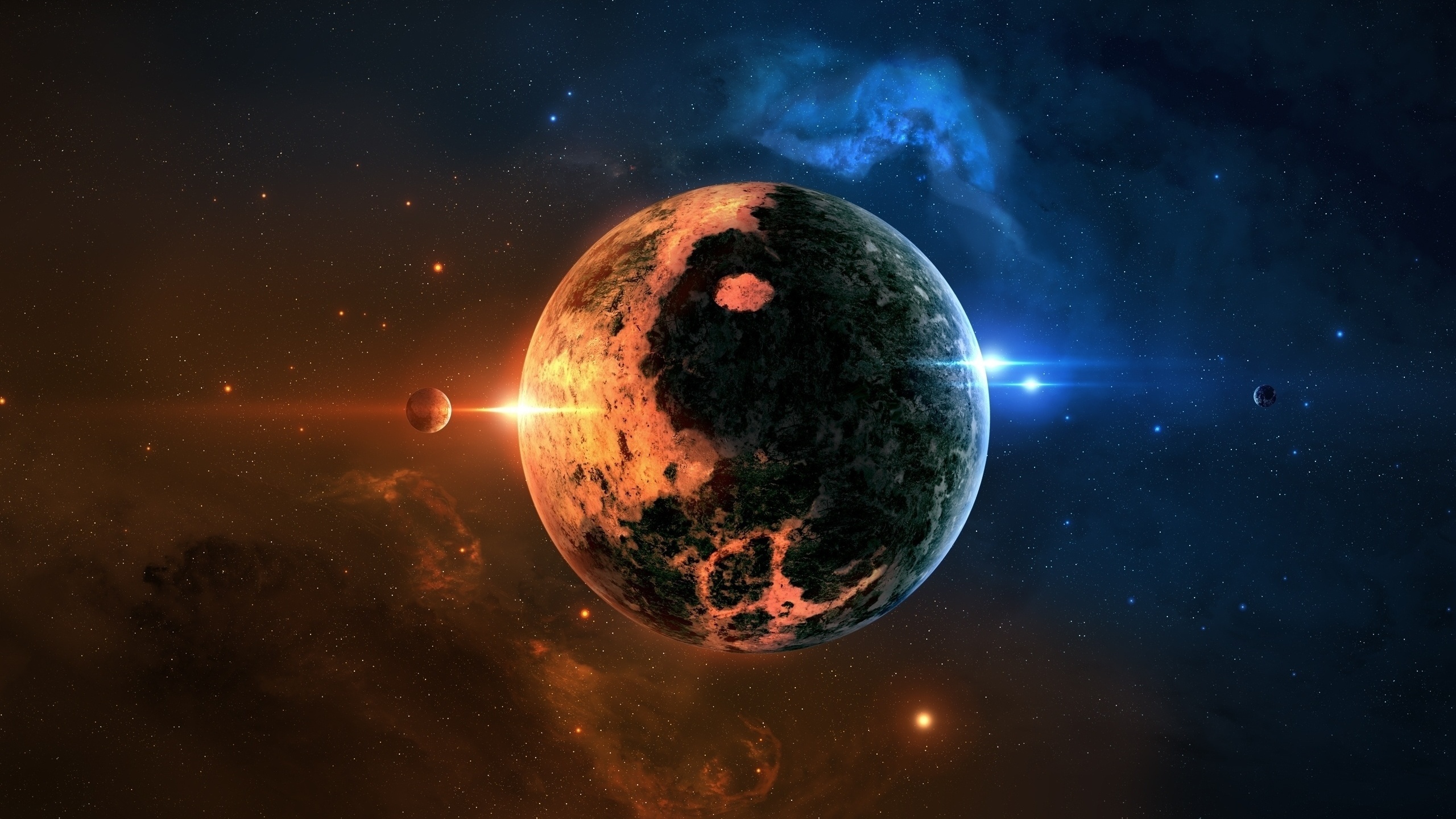 Wallpaper Planets Space 2560x1440