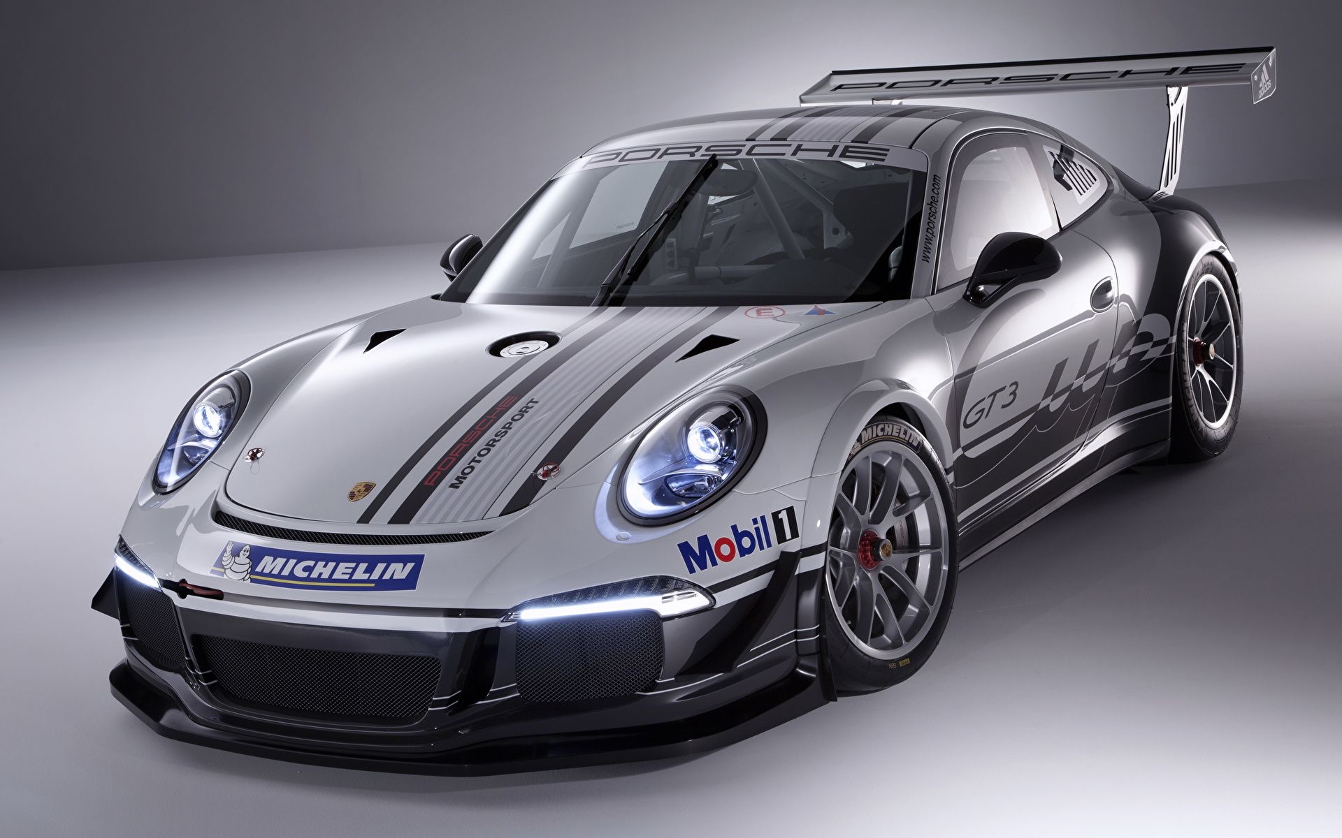 Фотография Porsche 2013 911 GT3 Cup Type 991 фар авто 1920x1200