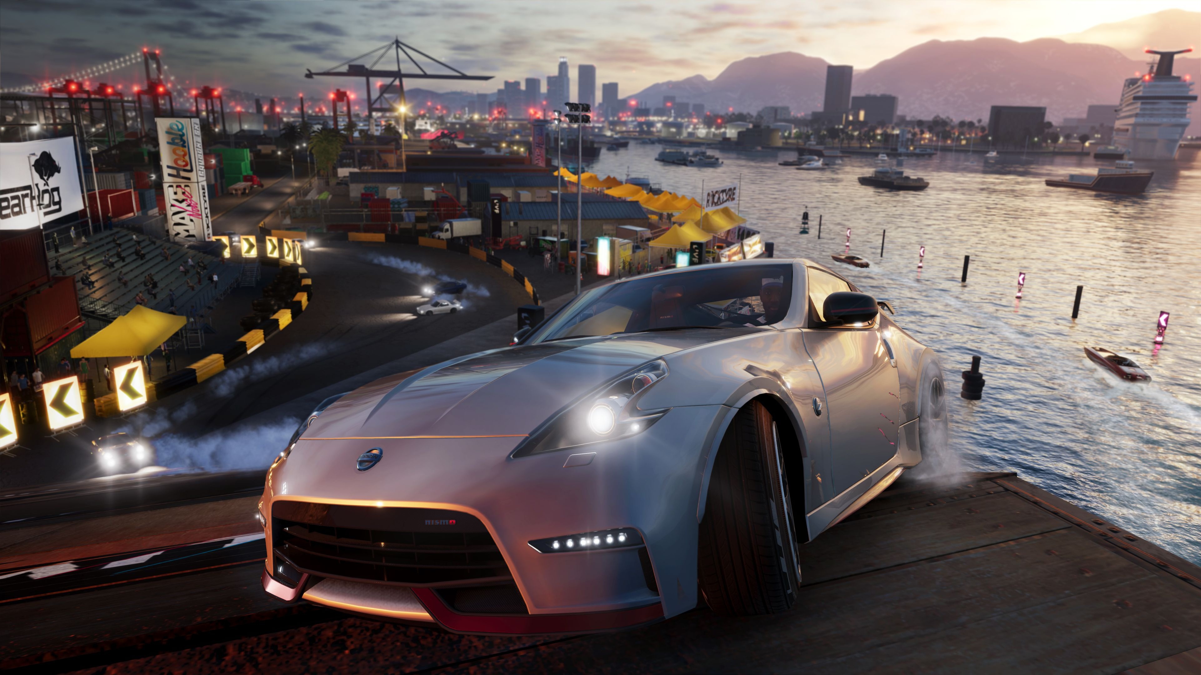 Image Nissan 370Z, The Crew 2 White Games Cars 3840x2160