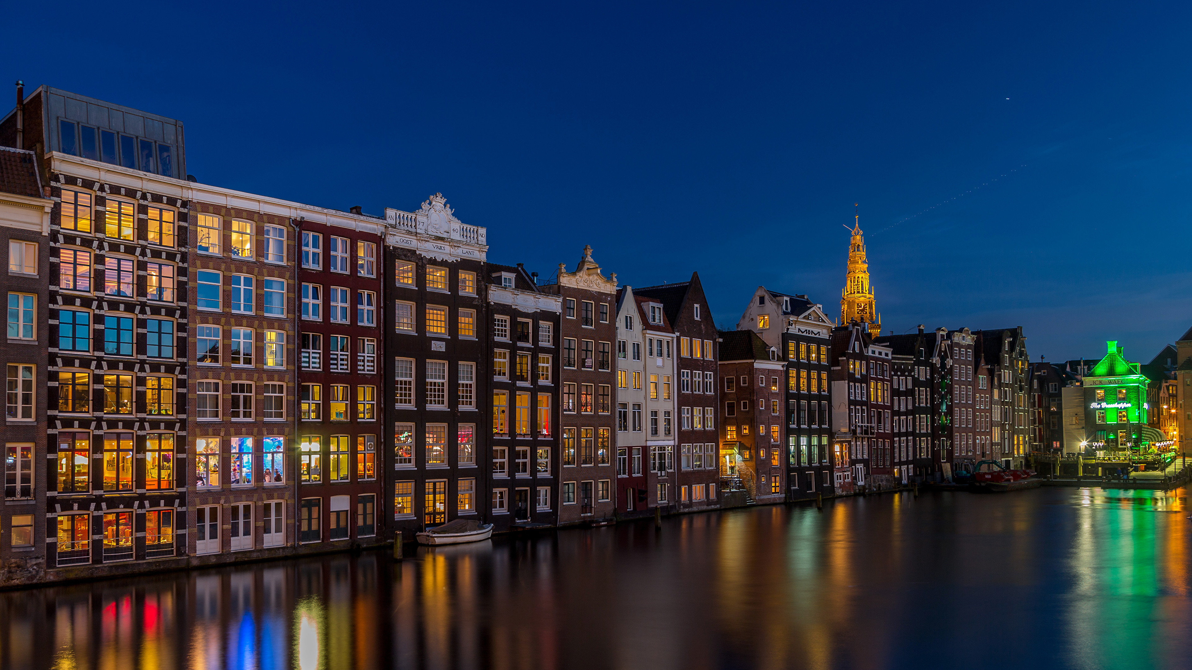 photos-amsterdam-netherlands-canal-night-houses-cities-3840x2160