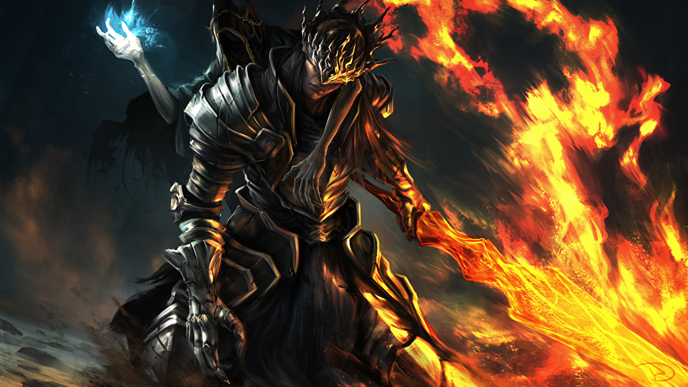 1366x768 Resolution Dark Souls Warrior with Sword 1366x768 Resolution  Wallpaper - Wallpapers Den