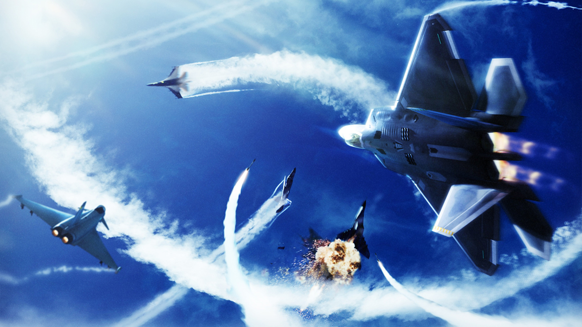 壁紙 19x1080 エースコンバットシリーズ 戦闘機 爆発 飛行機 ゲーム ダウンロード 写真