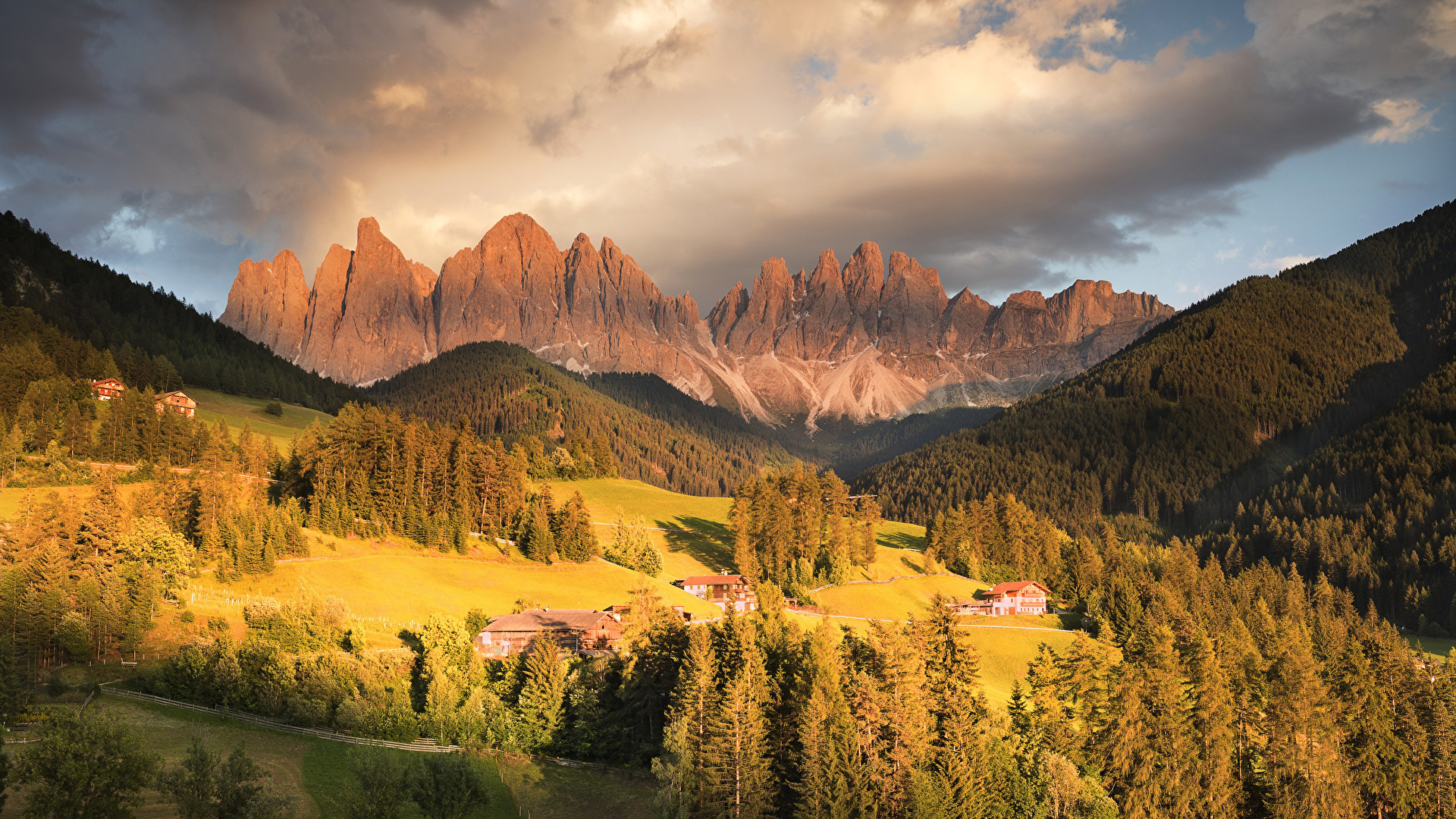 Sfondi Del Desktop Alpi Italia Funes Valley Natura Autunno 19x1080