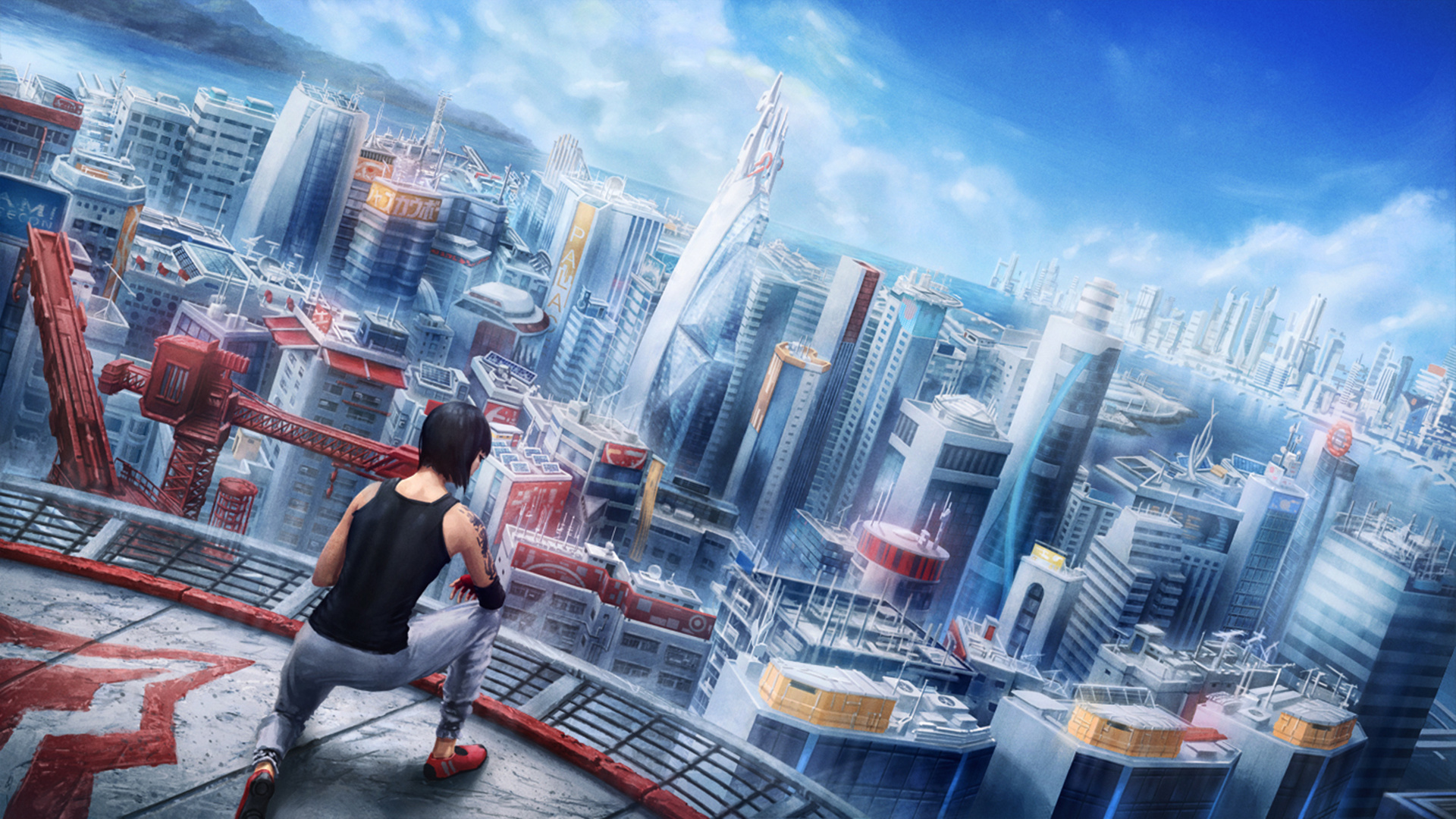 Artwork City at Night, Mirror's Edge: Catalyst, DICE