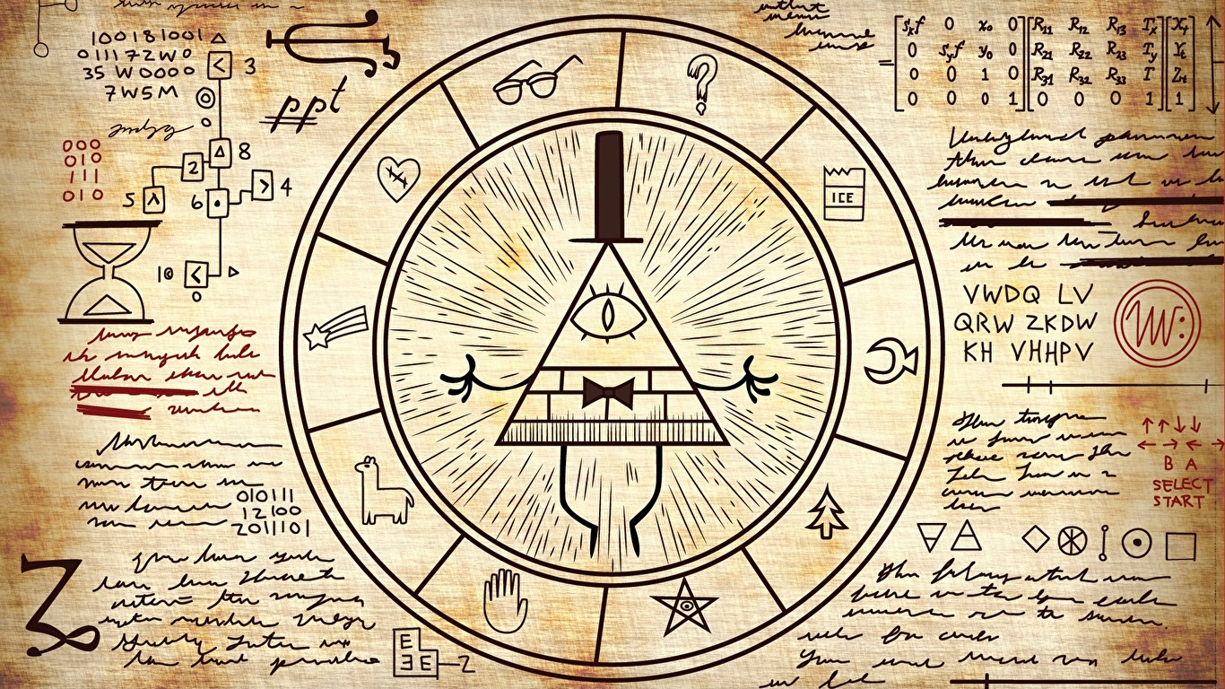 Picture Logo Emblem Bill Cipher, Illuminati 1366x768