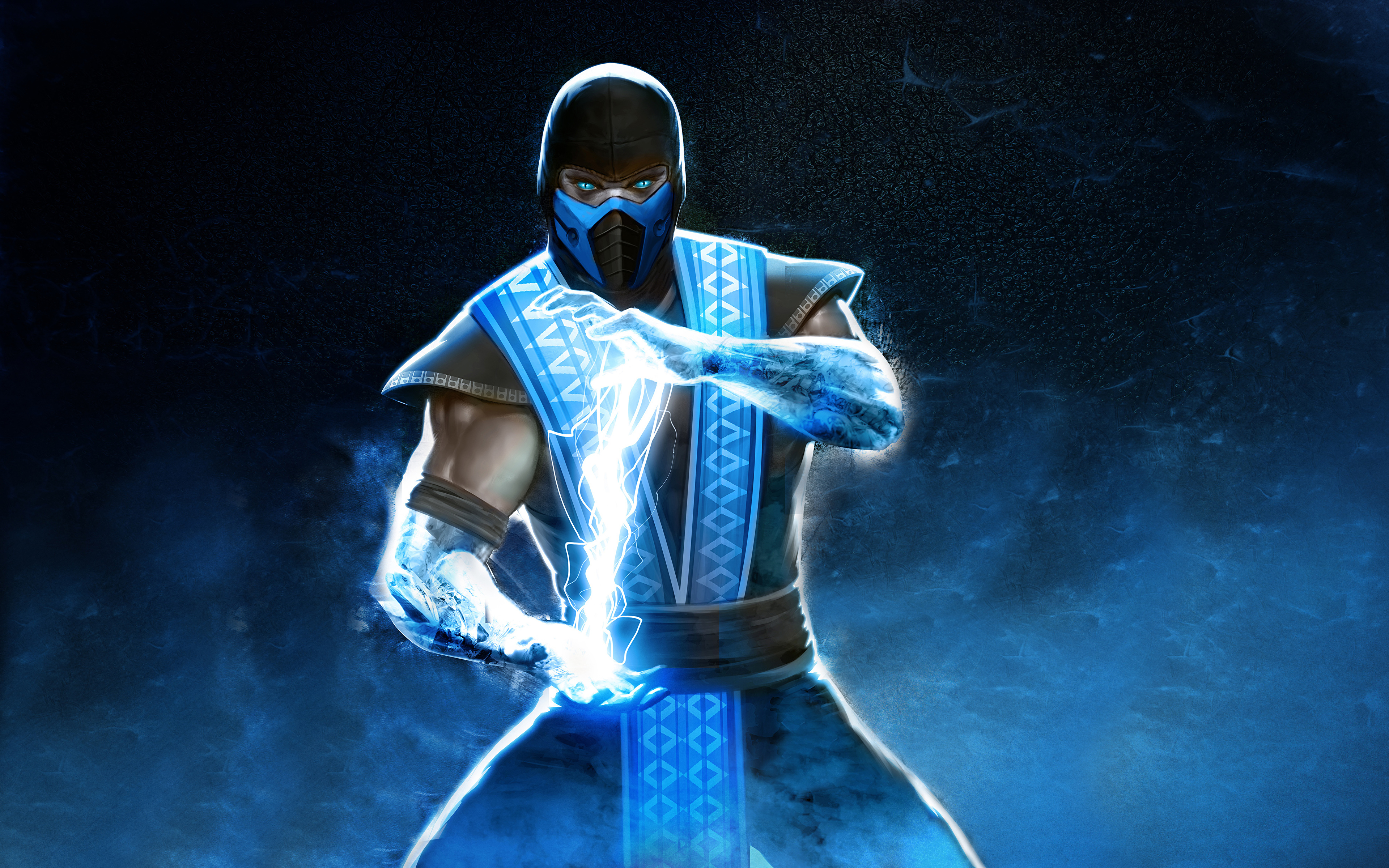 Фотография Mortal Kombat Магия Ниндзя воины Sub-Zero 3840x2400