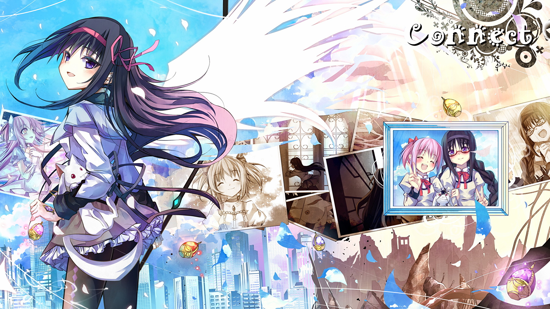 Desktop Wallpapers Mahou Shoujo Madoka Magica Anime 1920x1080